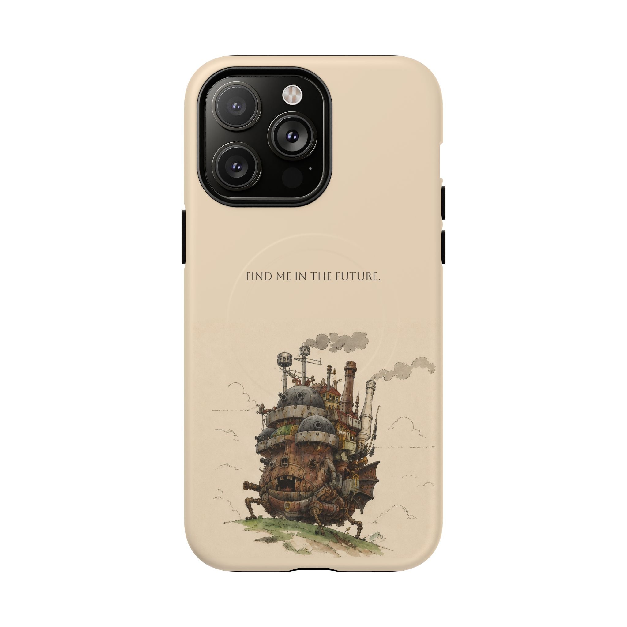 Howl’s Moving Castle Phone Case — “Find Me in the Future” Tough Magnetic iPhone Cover
