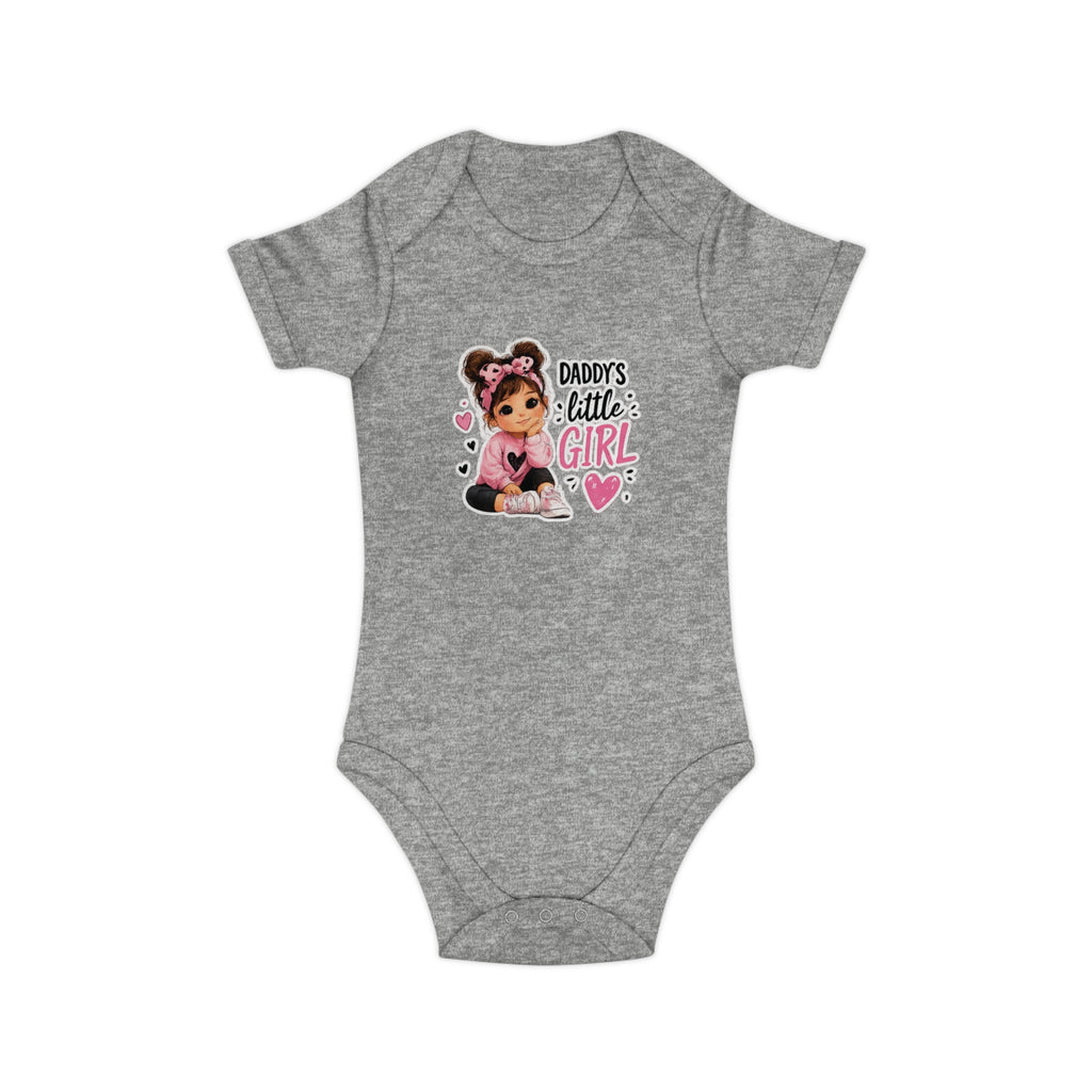 Daddy's Little Girl Baby Bodysuit - Cute Pink Newborn Onesie