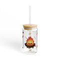 Glass Sipper Cup — , 16 oz Reusable Straw Tumbler