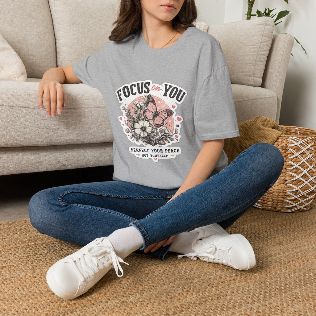 Focus On You T-Shirt — Self-Care Butterfly Graphic Tee