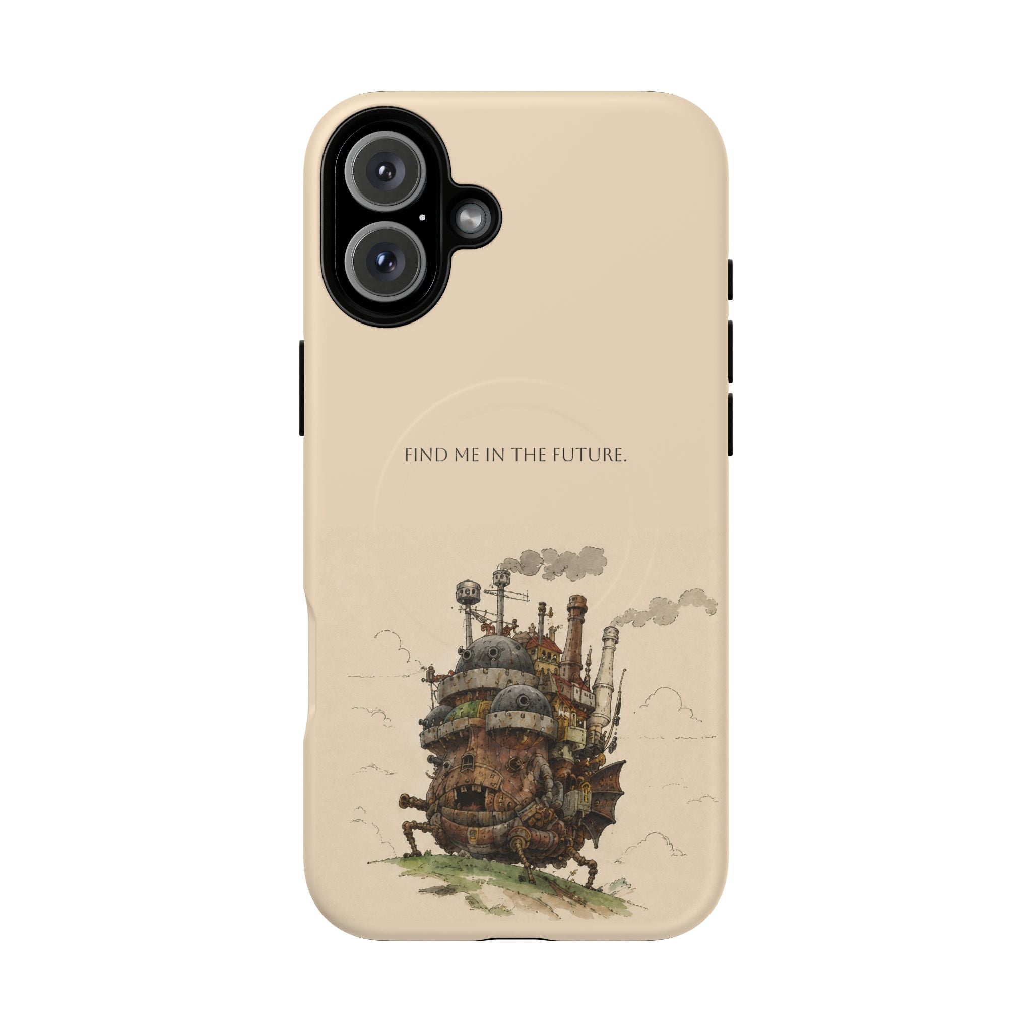 Howl’s Moving Castle Phone Case — “Find Me in the Future” Tough Magnetic iPhone Cover