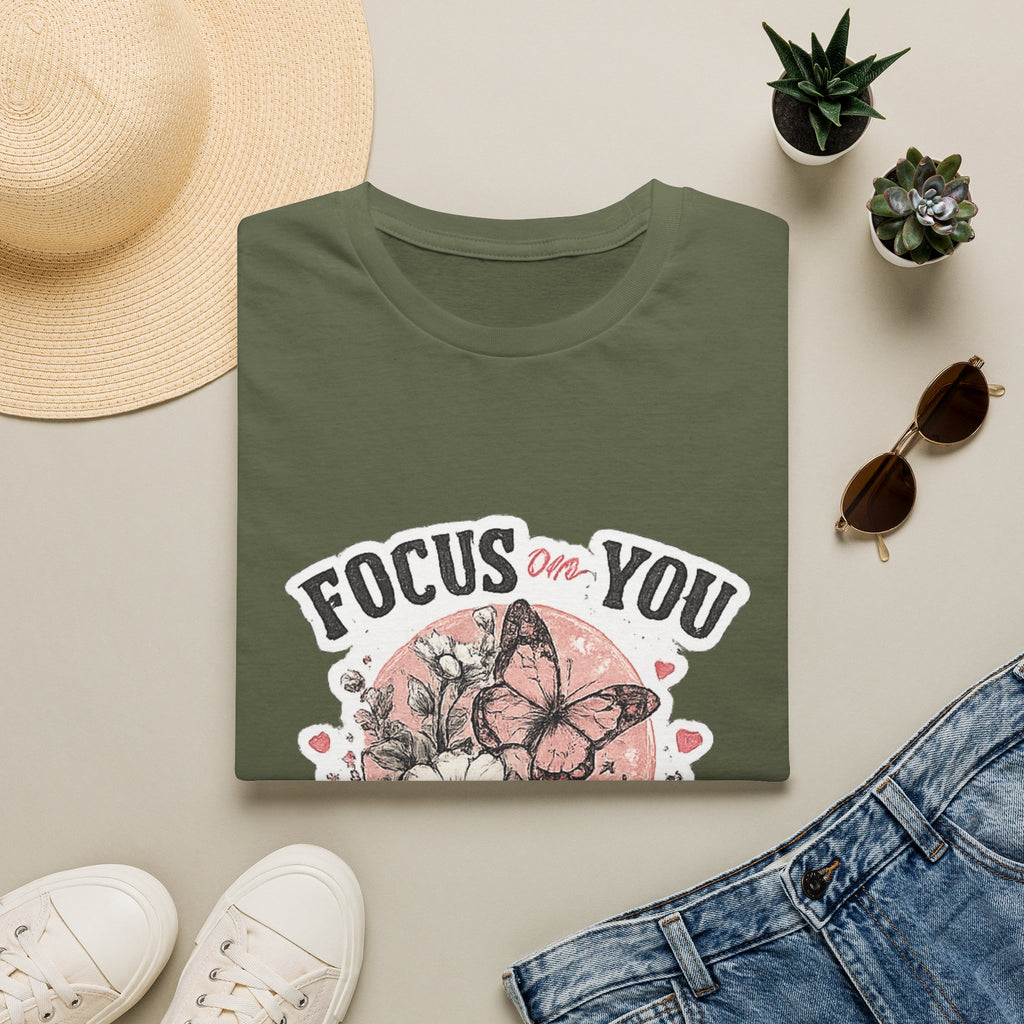 Focus On You T-Shirt — Self-Care Butterfly Graphic Tee