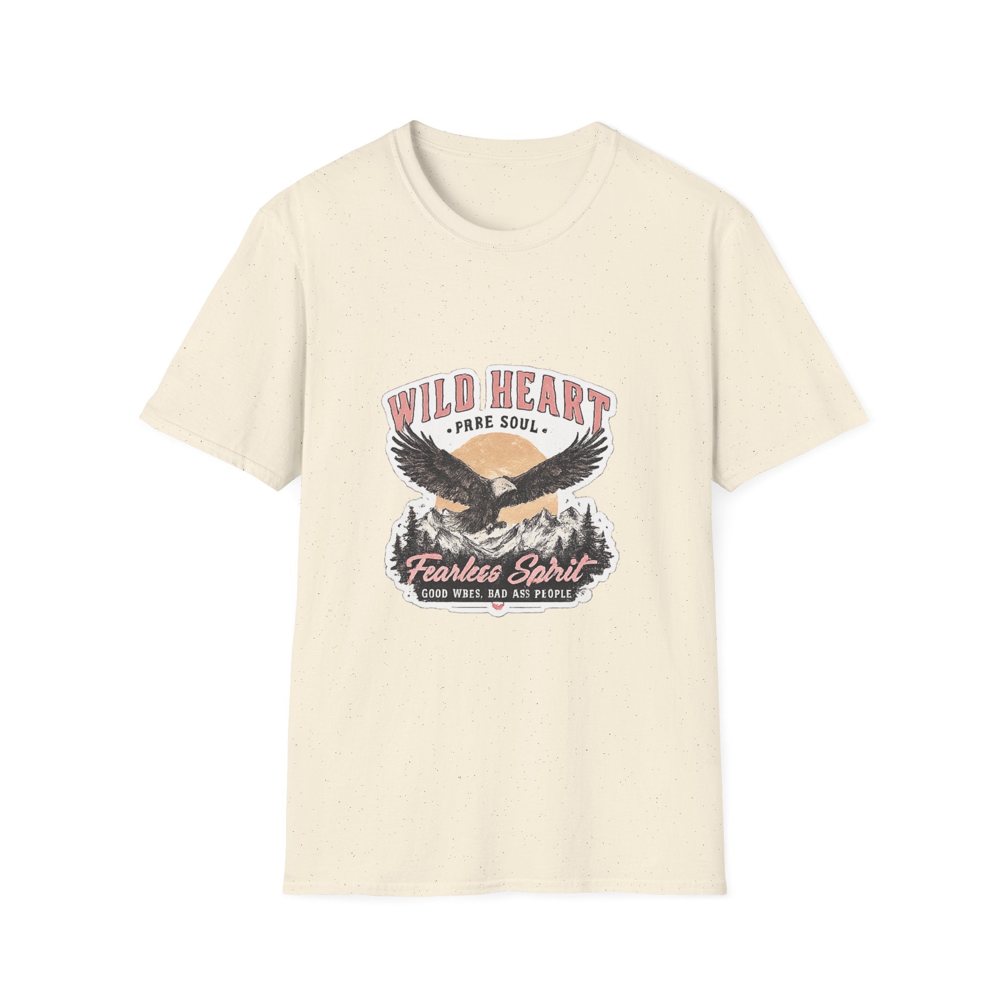 Wild Heart Eagle T-Shirt — "Wild Heart, Free Soul" Vintage Graphic Tee