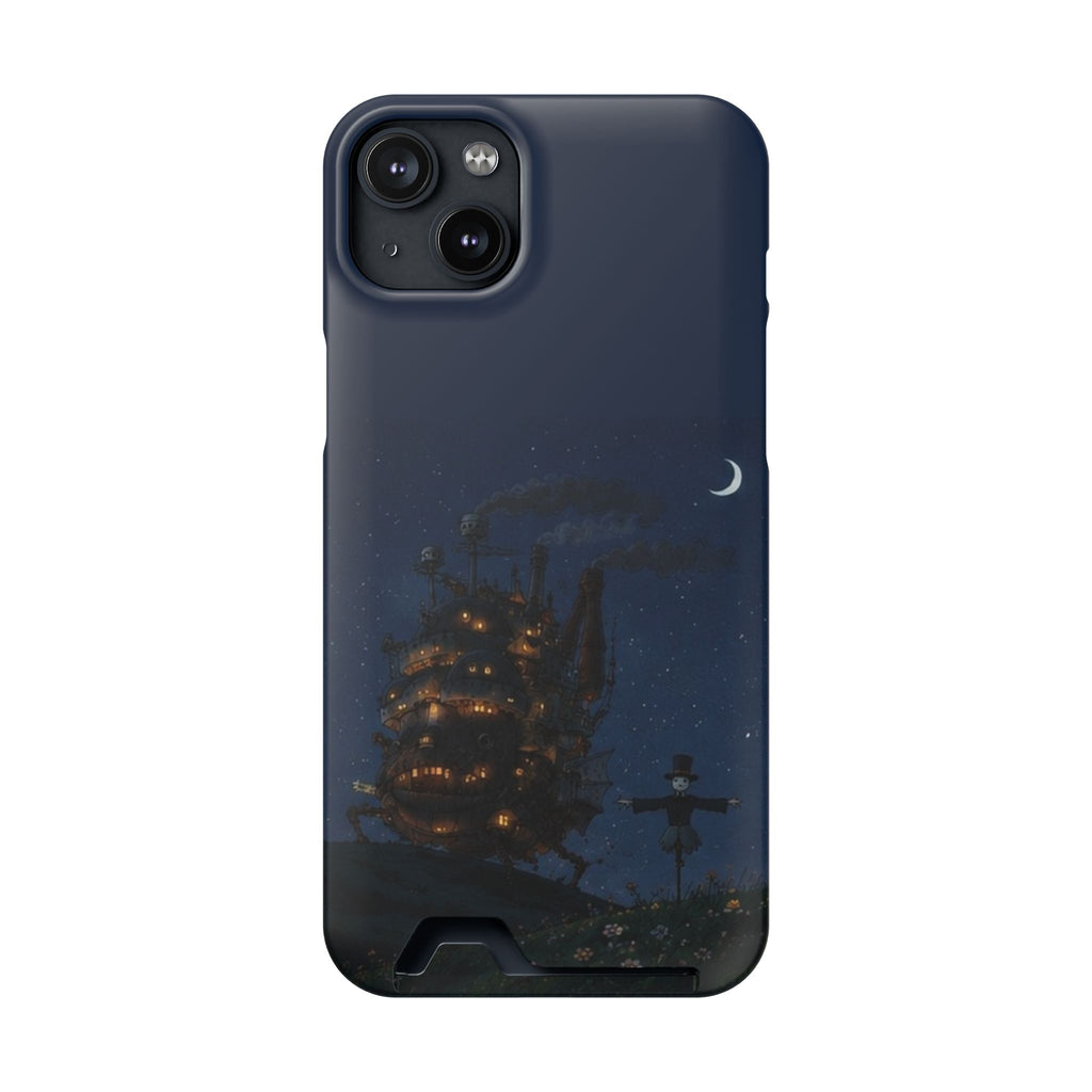 howl's moving castleCastle Phone Card Case — Fairy Tale Nightscape Wallet Phone Case