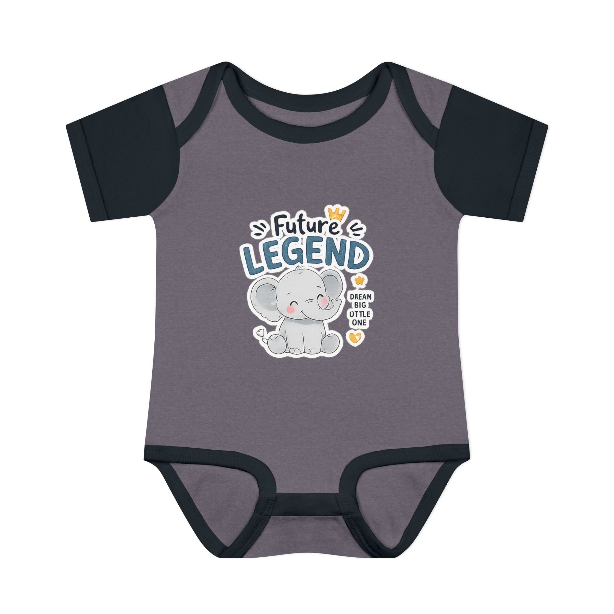 Baby Bodysuit - "Future Legend" Cute Elephant Infant Onesie