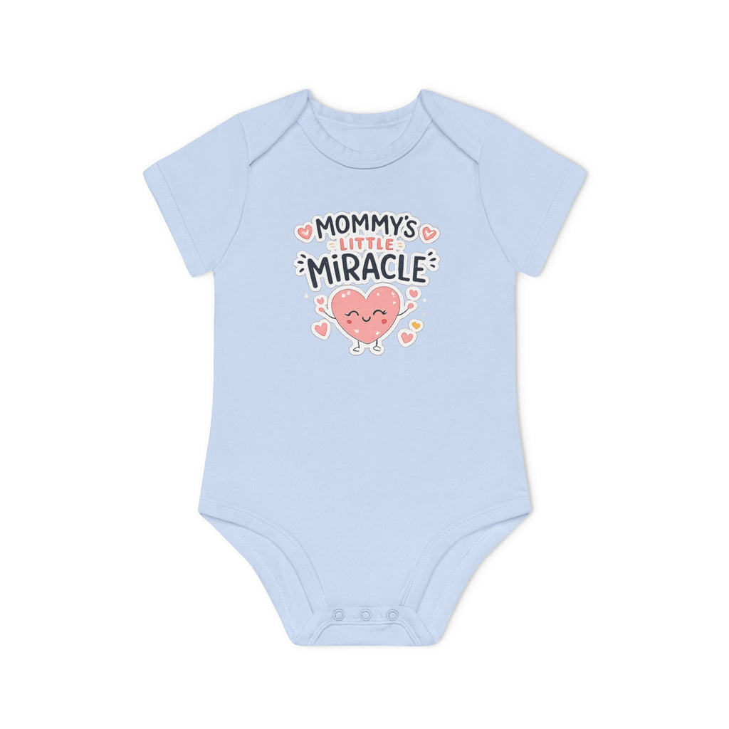 Baby Bodysuit - "Mommy's Little Miracle" Organic Short Sleeve Infant Onesie