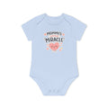 Baby Bodysuit - "Mommy's Little Miracle" Organic Short Sleeve Infant Onesie