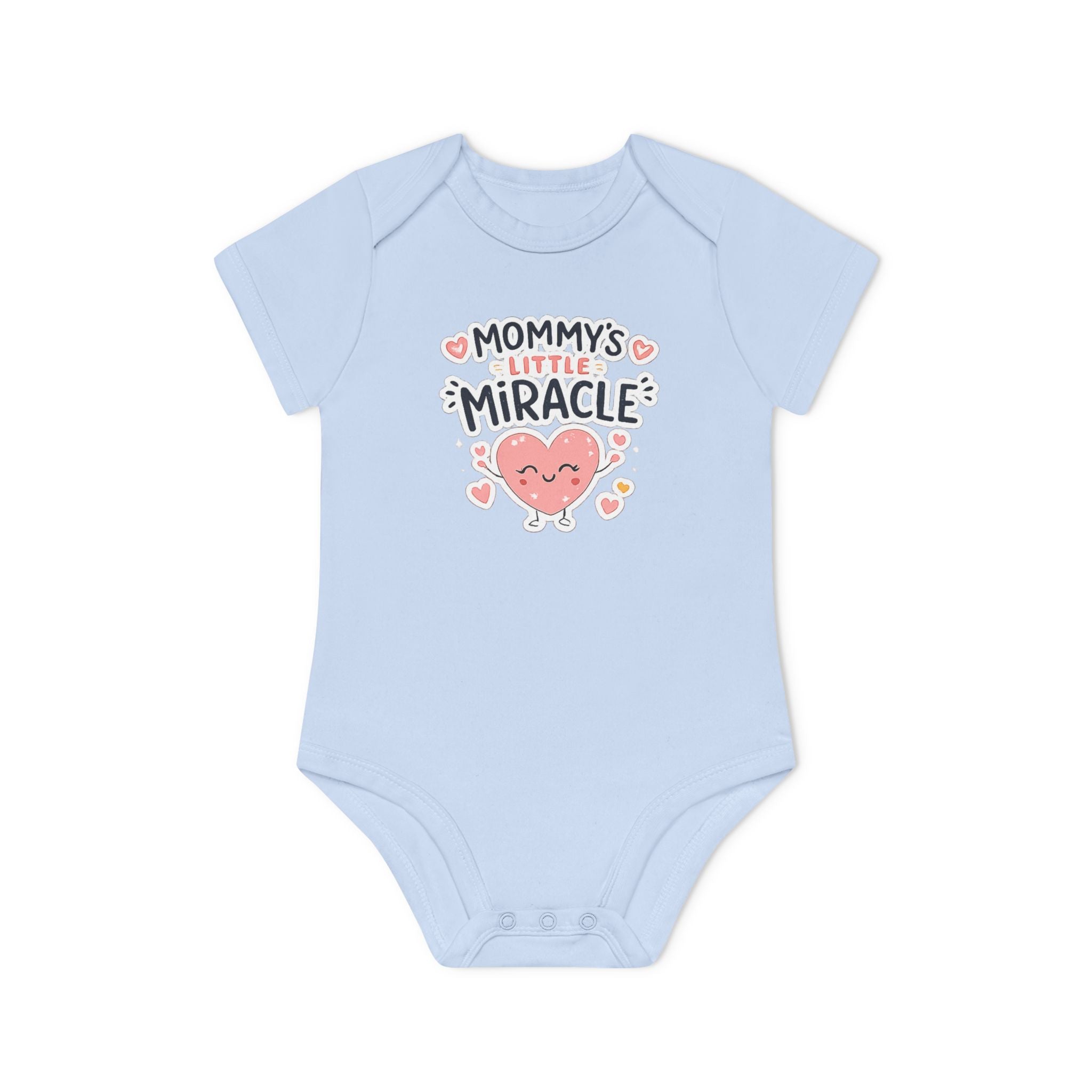 Baby Bodysuit - "Mommy's Little Miracle" Organic Short Sleeve Infant Onesie