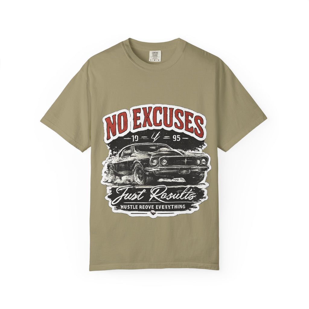 No Excuses Vintage Muscle Car T-Shirt — "Just Requisite" Graphic Tee