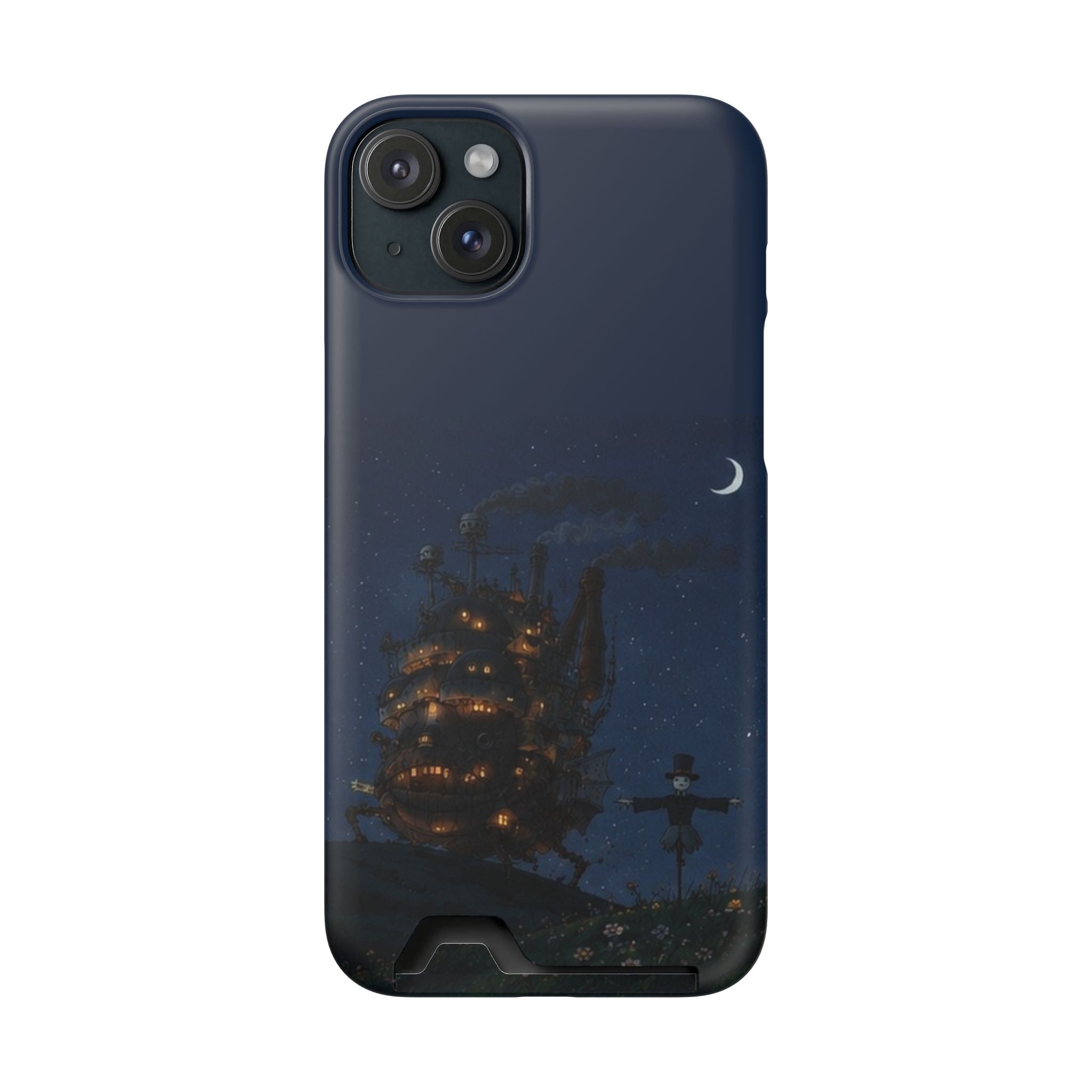 howl's moving castleCastle Phone Card Case — Fairy Tale Nightscape Wallet Phone Case