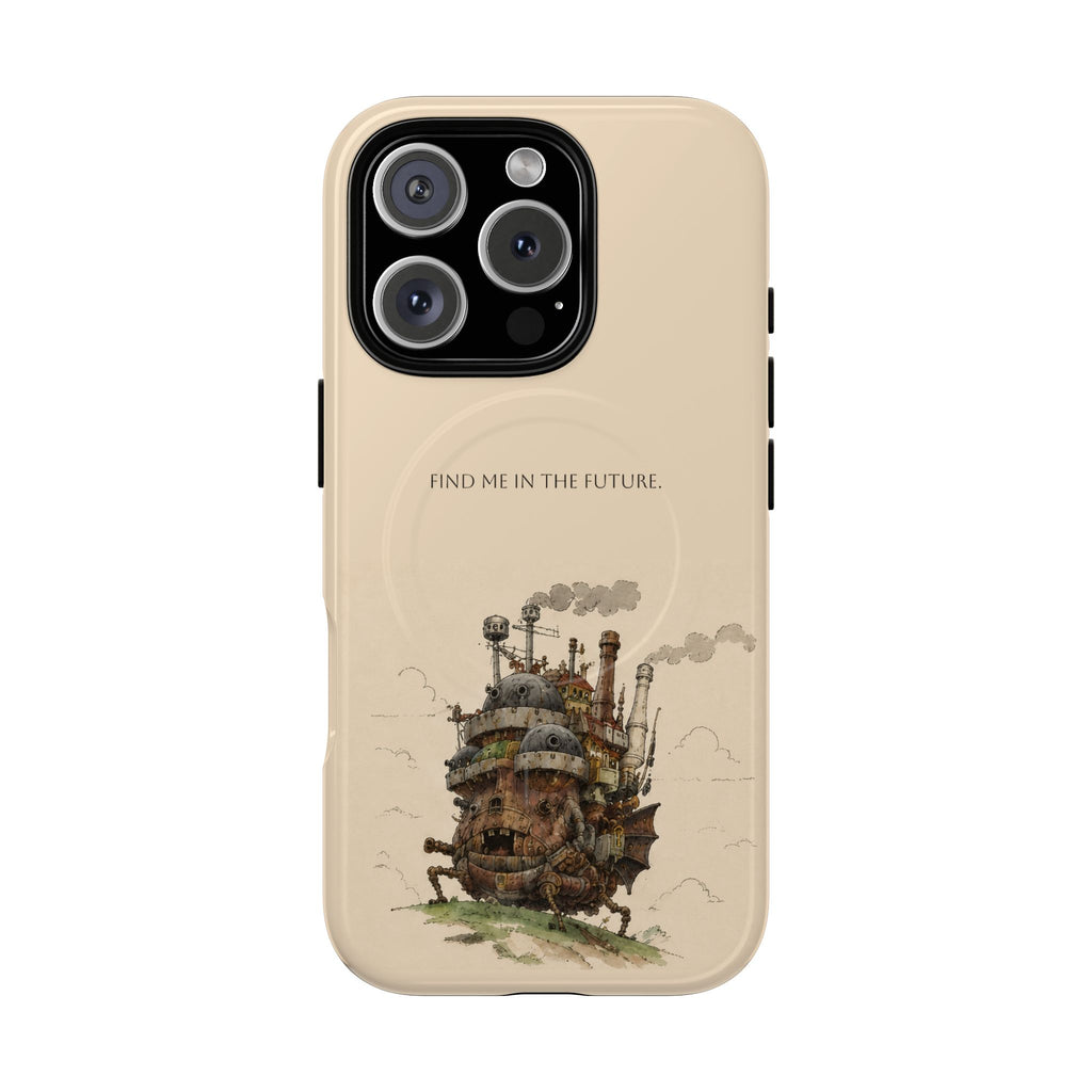 Howl’s Moving Castle Phone Case — “Find Me in the Future” Tough Magnetic iPhone Cover