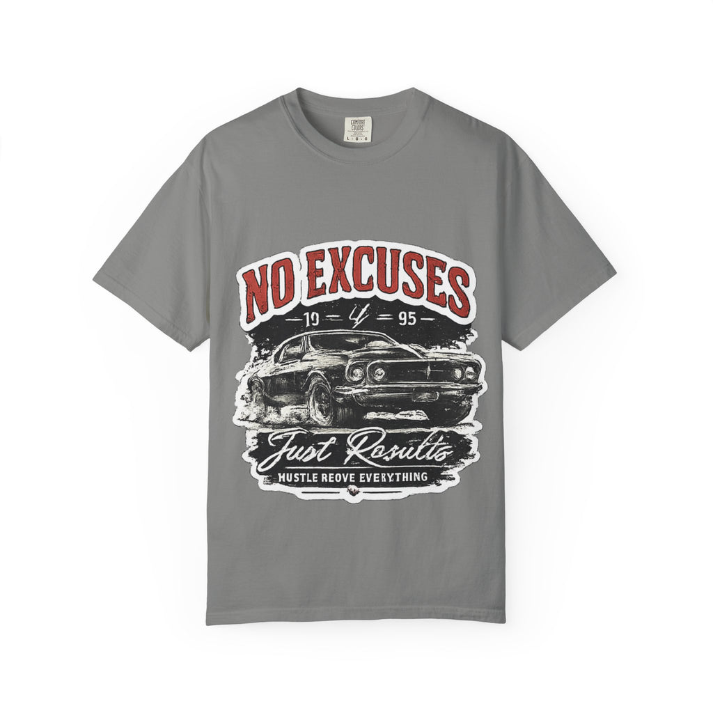 No Excuses Vintage Muscle Car T-Shirt — "Just Requisite" Graphic Tee