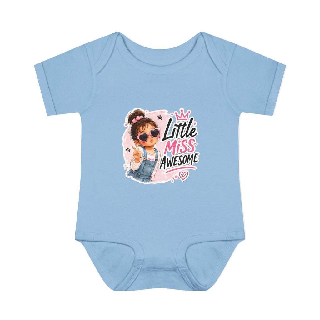 Baby Bodysuit - "Little Miss Awesome" Cute Girl Infant Onesie