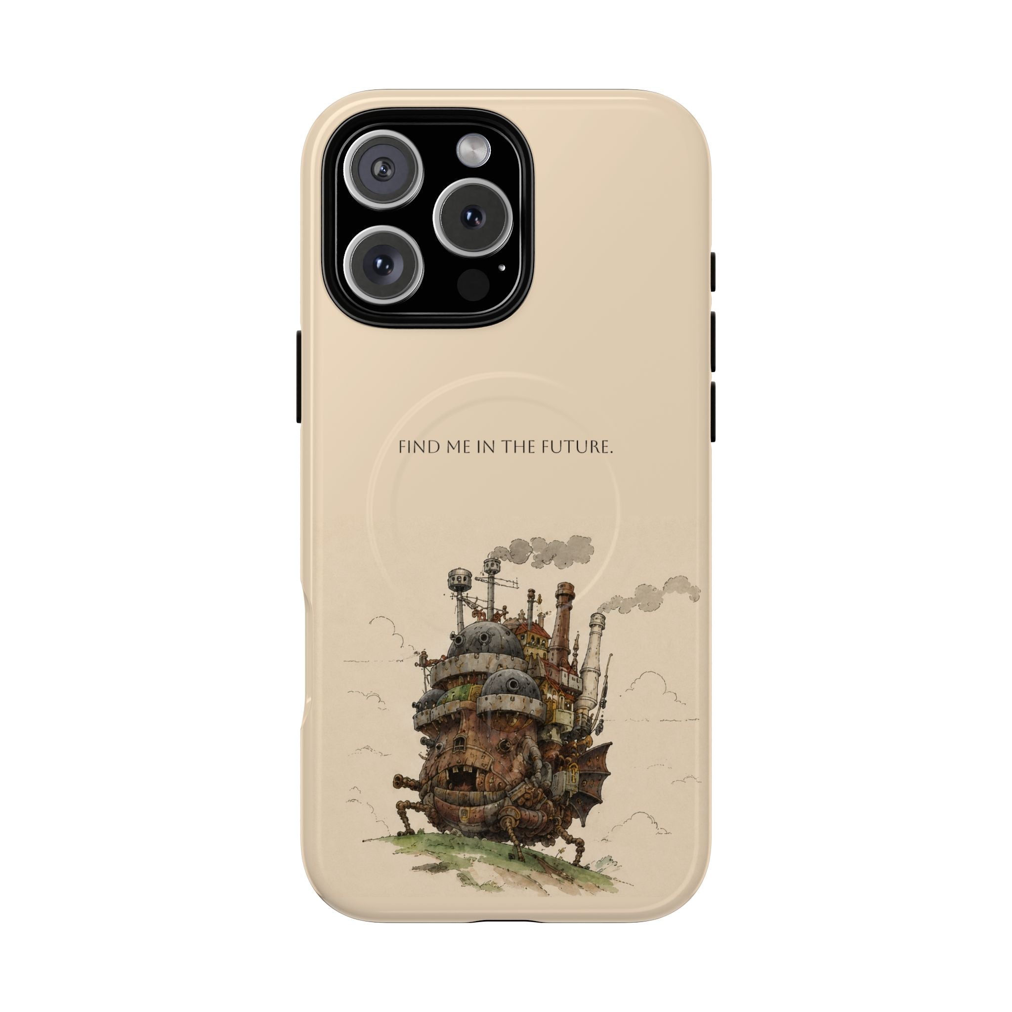 Howl’s Moving Castle Phone Case — “Find Me in the Future” Tough Magnetic iPhone Cover