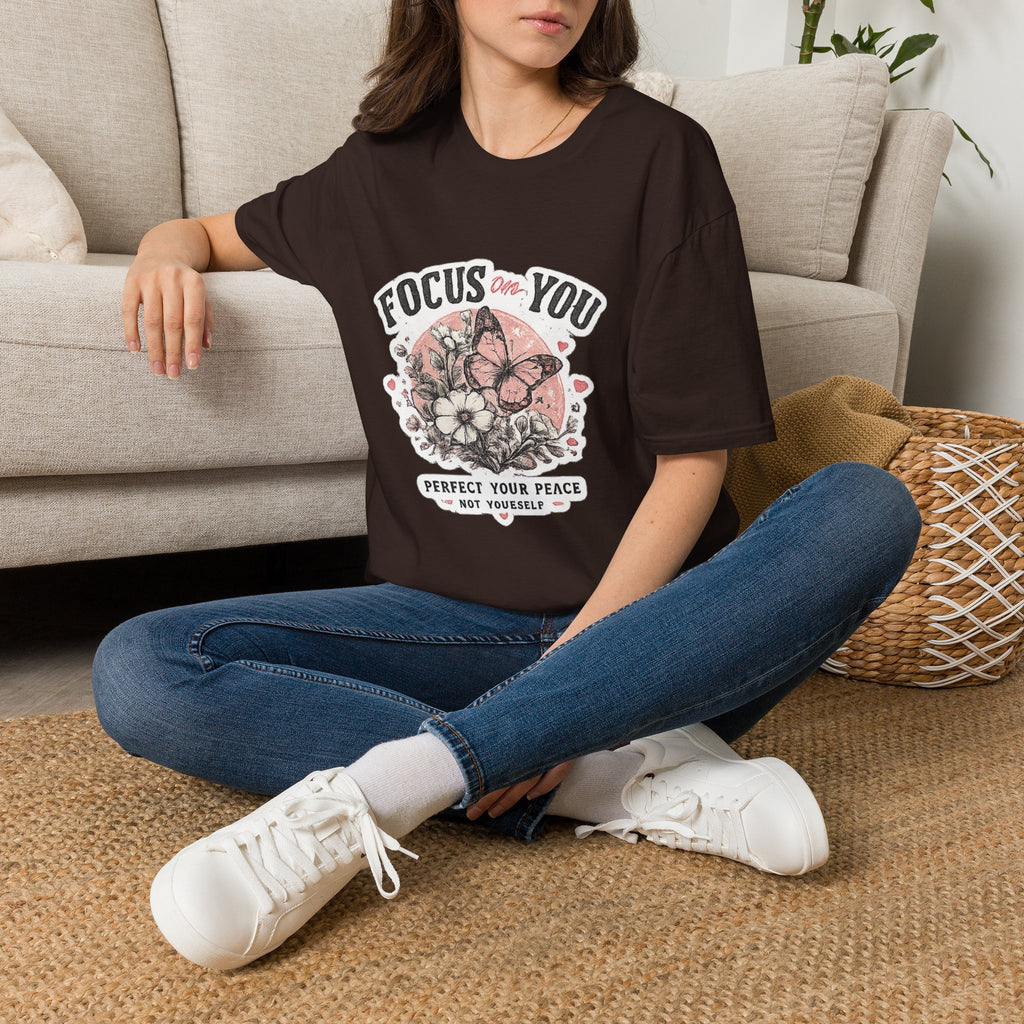 Focus On You T-Shirt — Self-Care Butterfly Graphic Tee