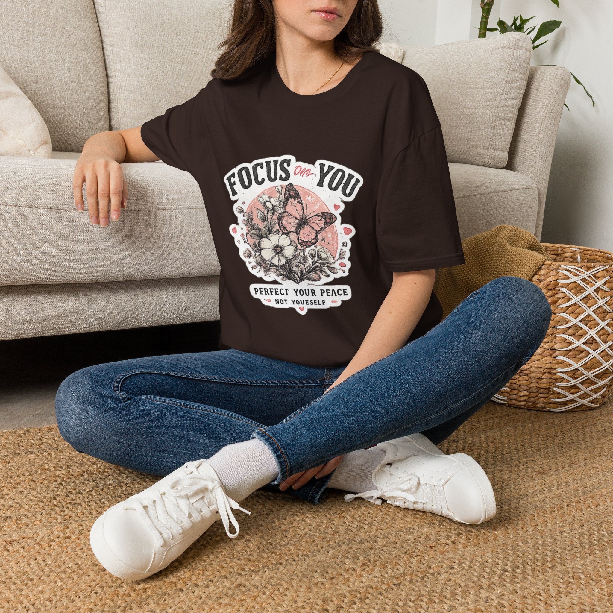 Focus On You T-Shirt — Self-Care Butterfly Graphic Tee
