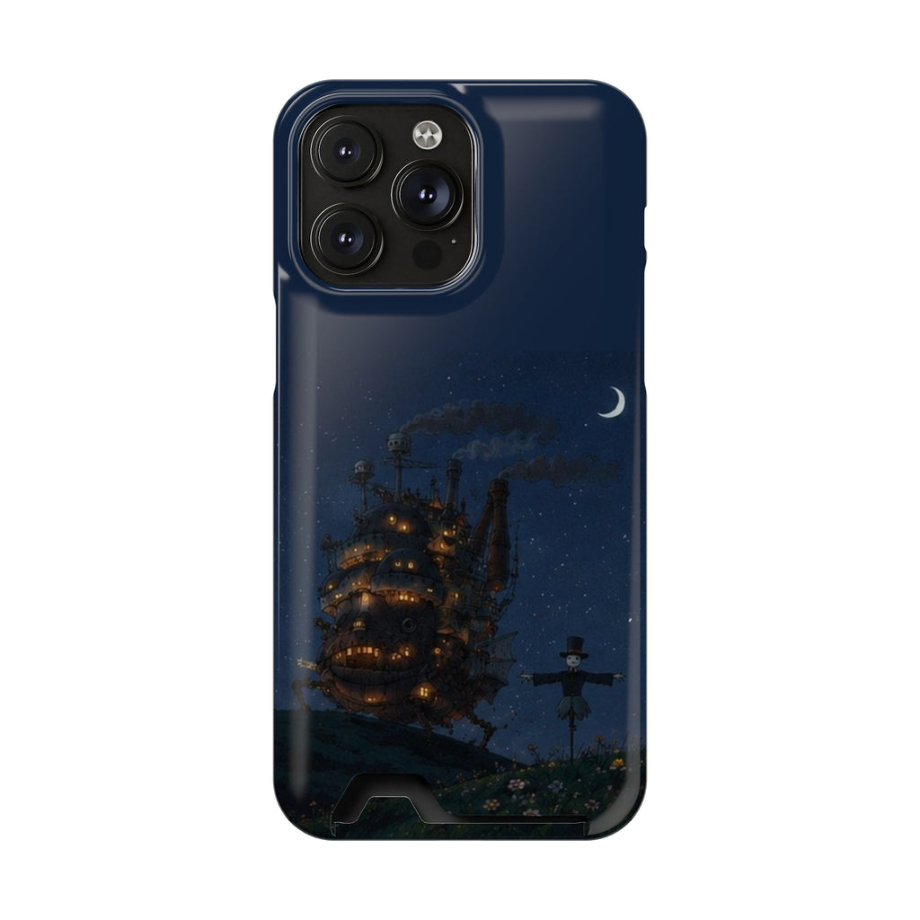 howl's moving castleCastle Phone Card Case — Fairy Tale Nightscape Wallet Phone Case