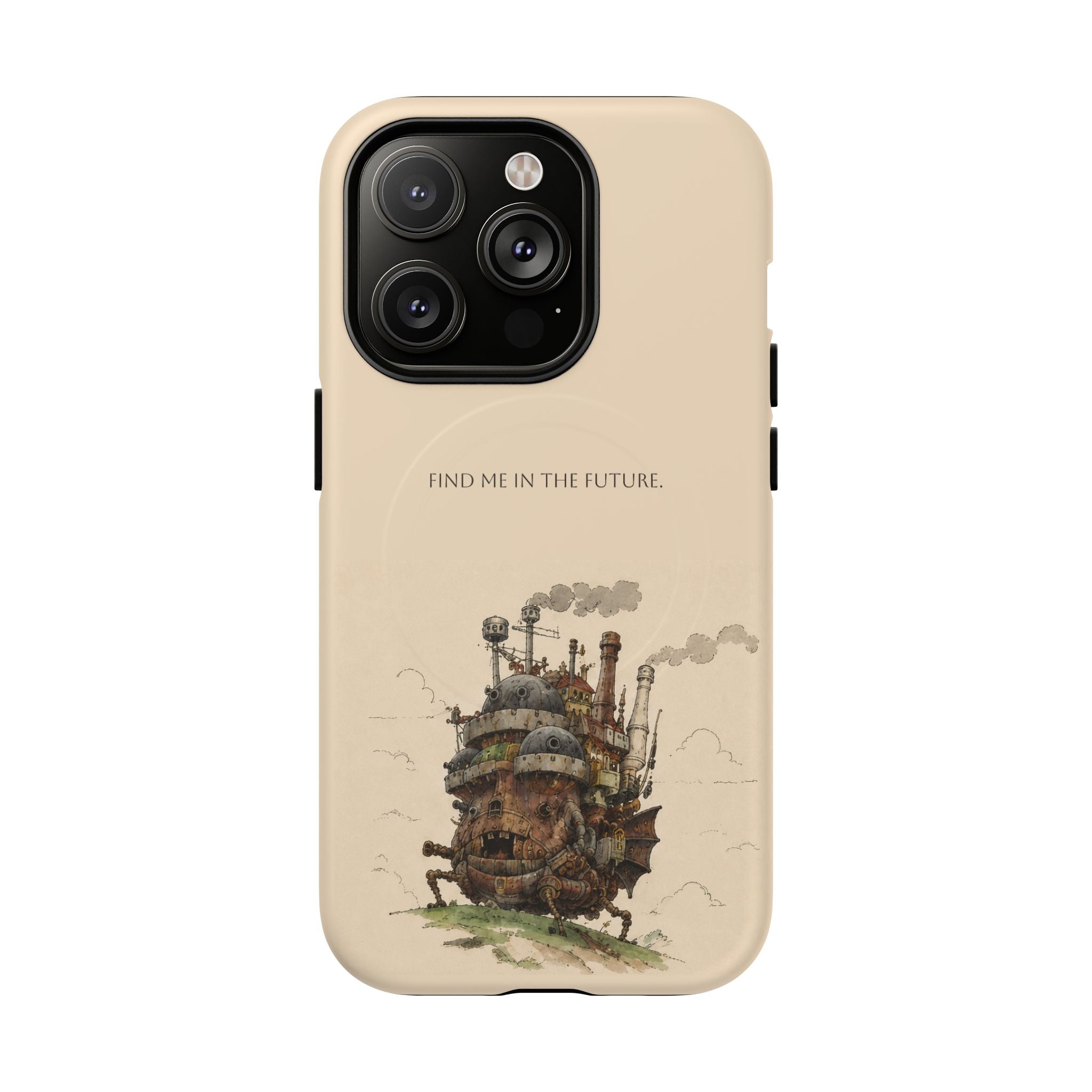Howl’s Moving Castle Phone Case — “Find Me in the Future” Tough Magnetic iPhone Cover