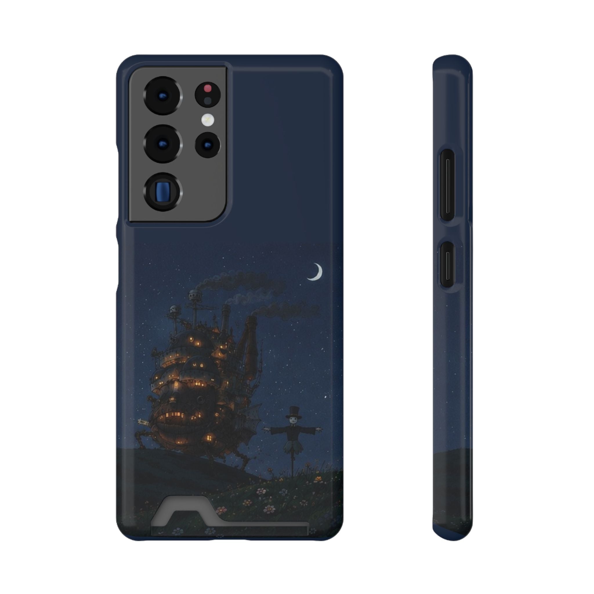 howl's moving castleCastle Phone Card Case — Fairy Tale Nightscape Wallet Phone Case