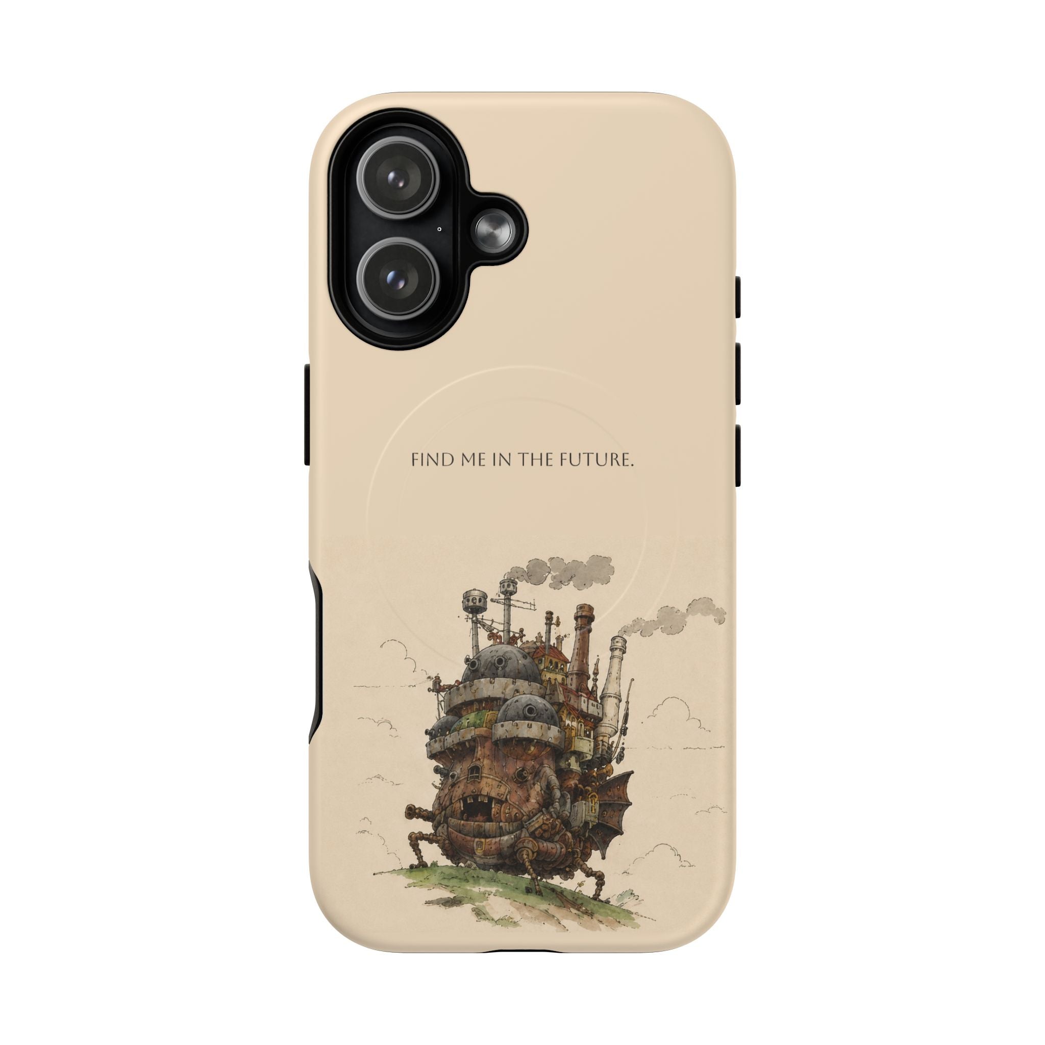 Howl’s Moving Castle Phone Case — “Find Me in the Future” Tough Magnetic iPhone Cover