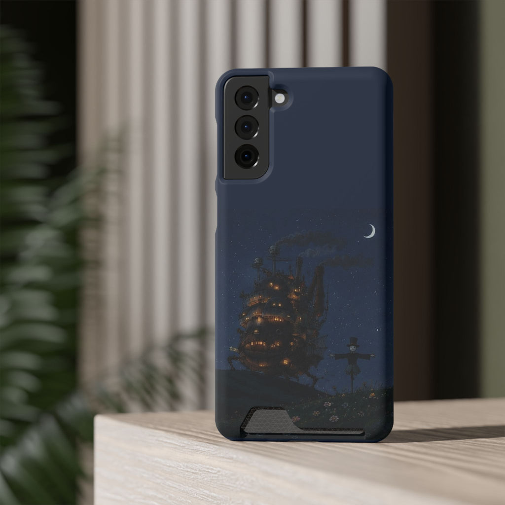 howl's moving castleCastle Phone Card Case — Fairy Tale Nightscape Wallet Phone Case