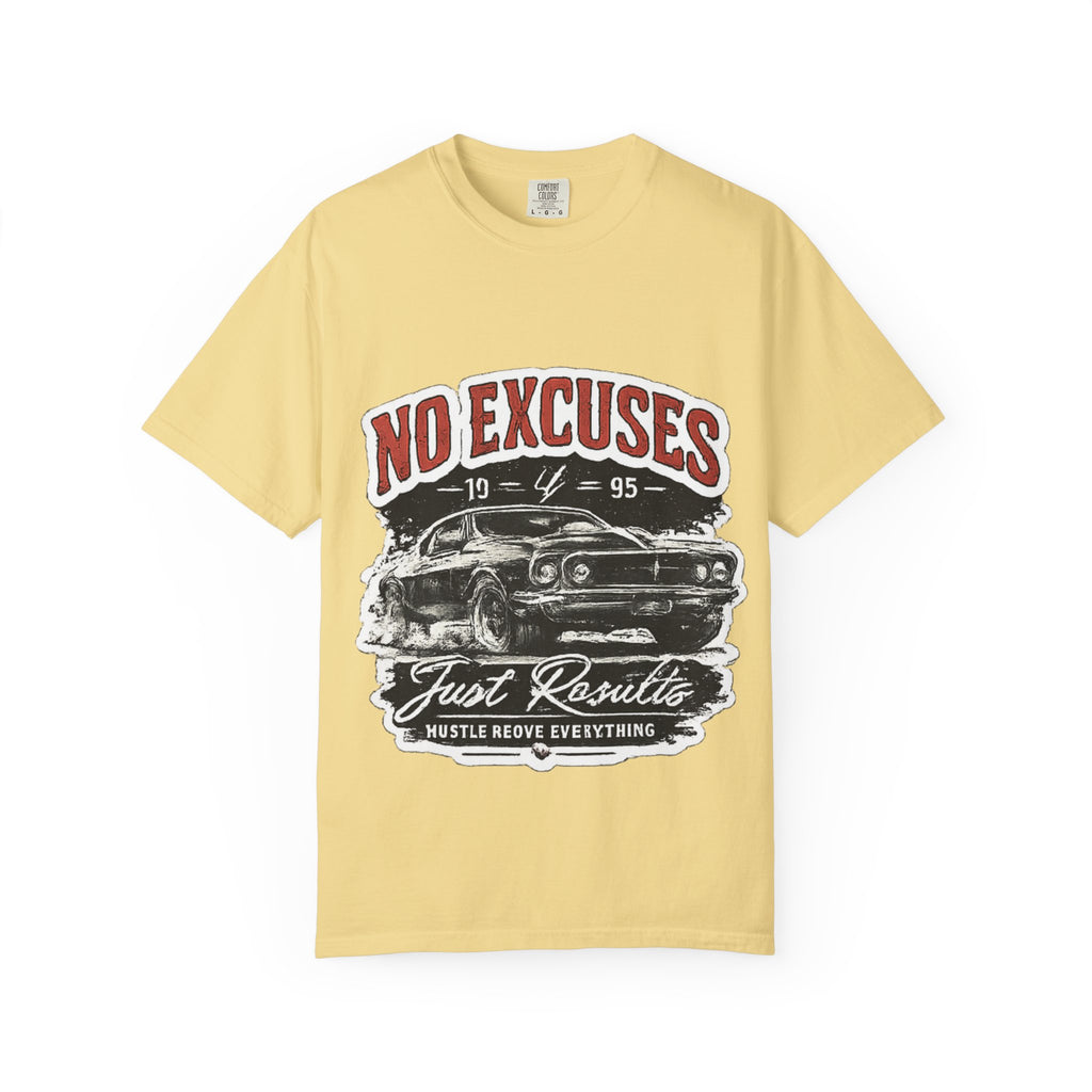 No Excuses Vintage Muscle Car T-Shirt — "Just Requisite" Graphic Tee