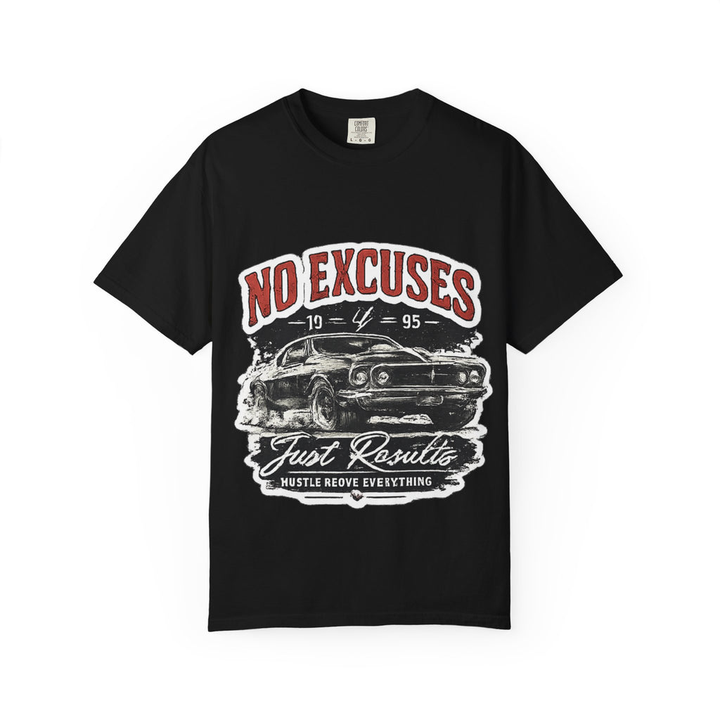 No Excuses Vintage Muscle Car T-Shirt — "Just Requisite" Graphic Tee