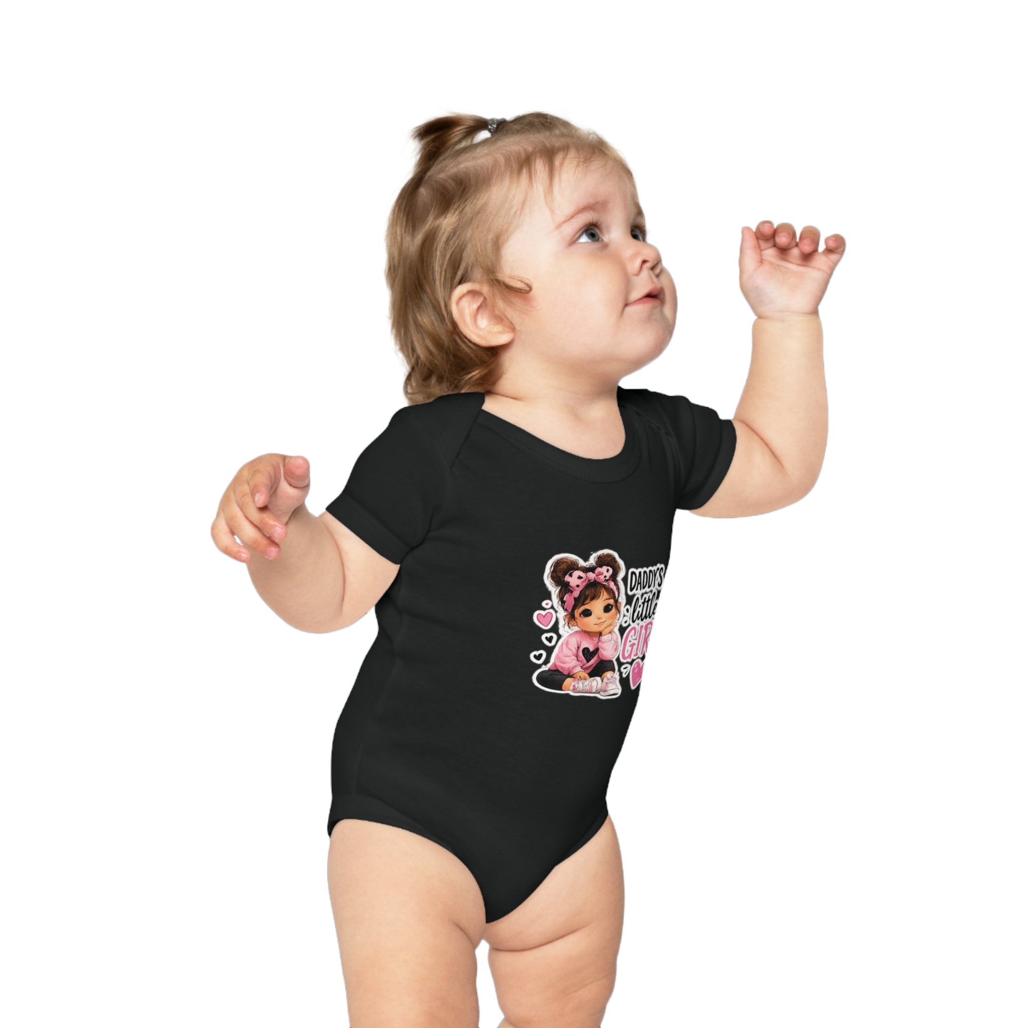 Daddy's Little Girl Baby Bodysuit - Cute Pink Newborn Onesie