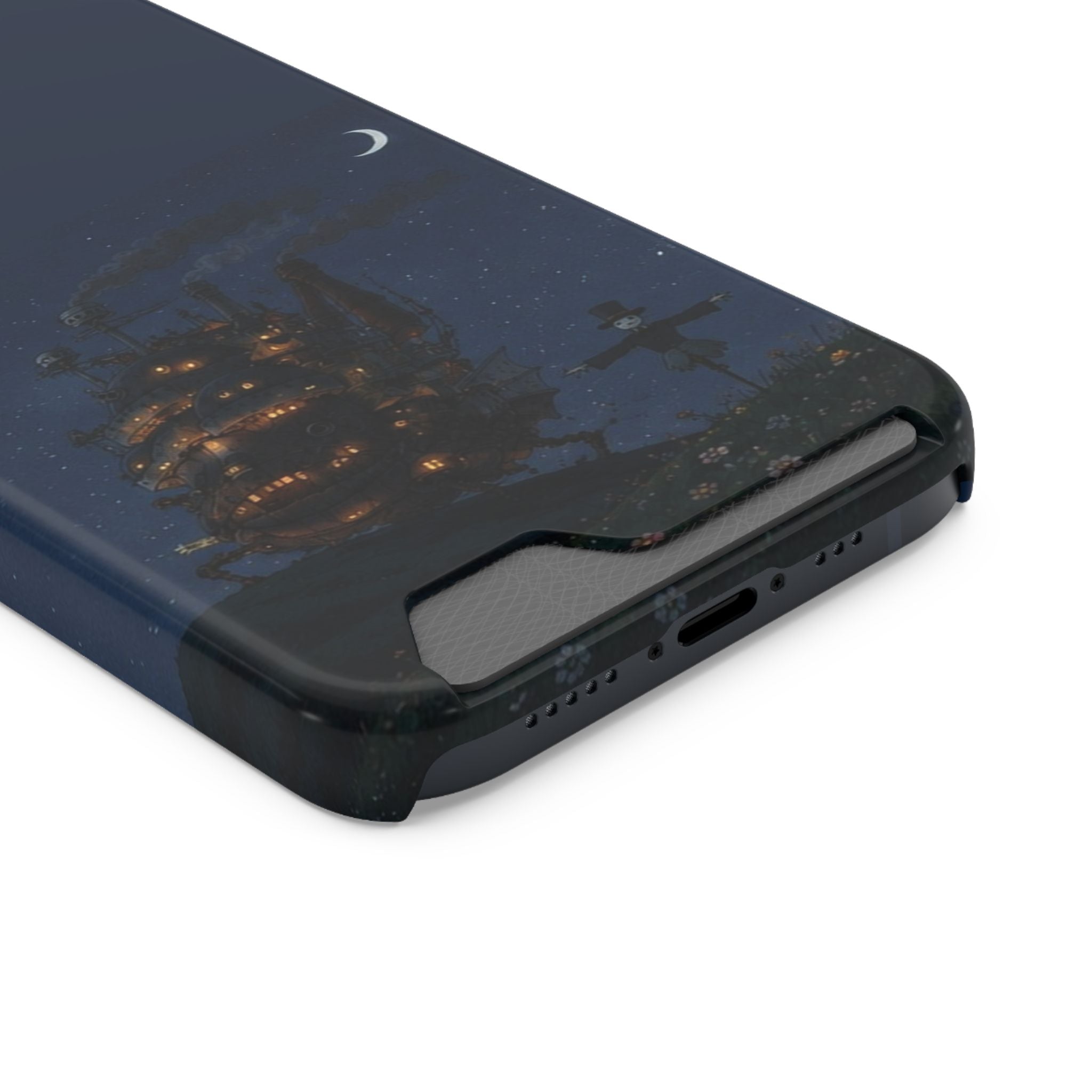 howl's moving castleCastle Phone Card Case — Fairy Tale Nightscape Wallet Phone Case