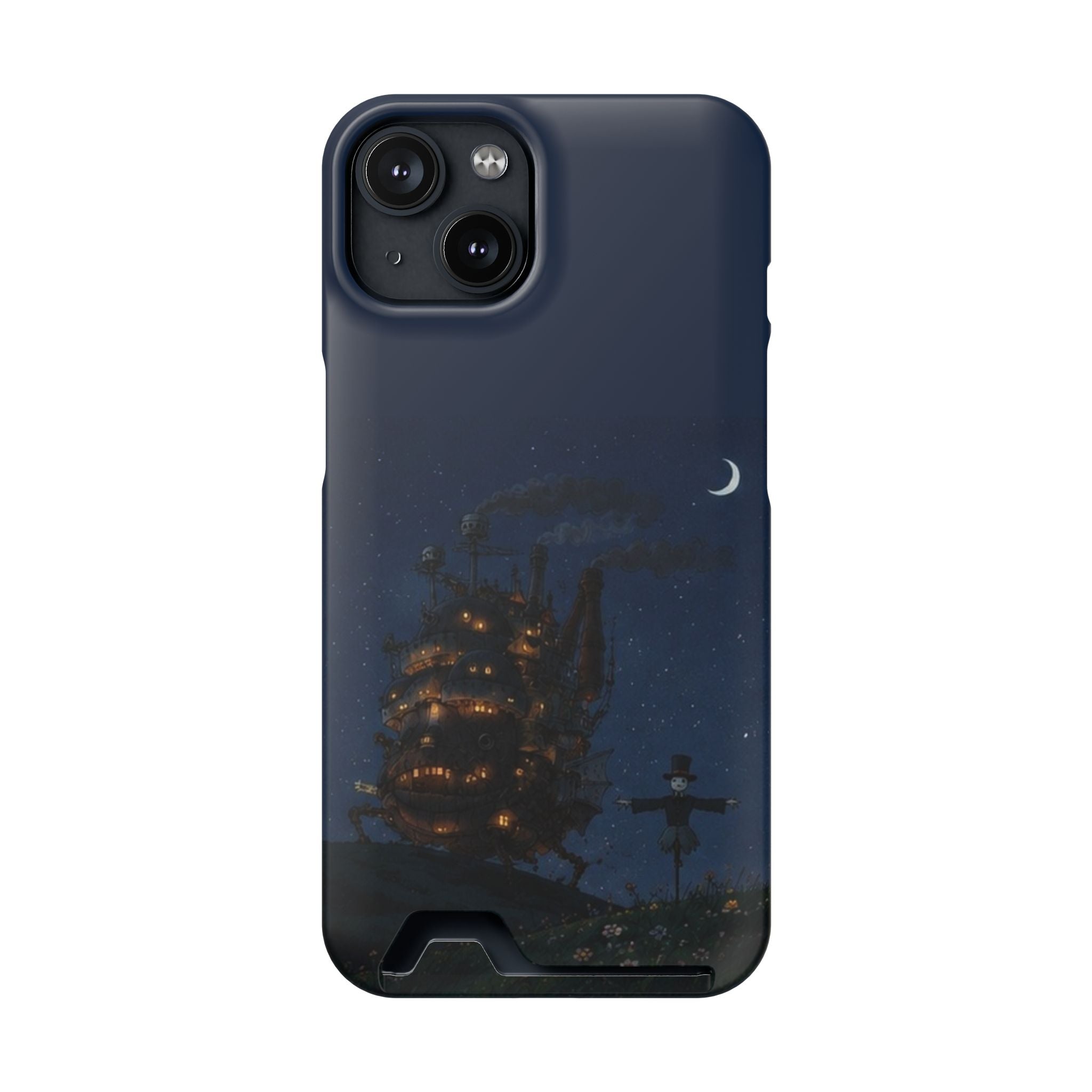 howl's moving castleCastle Phone Card Case — Fairy Tale Nightscape Wallet Phone Case