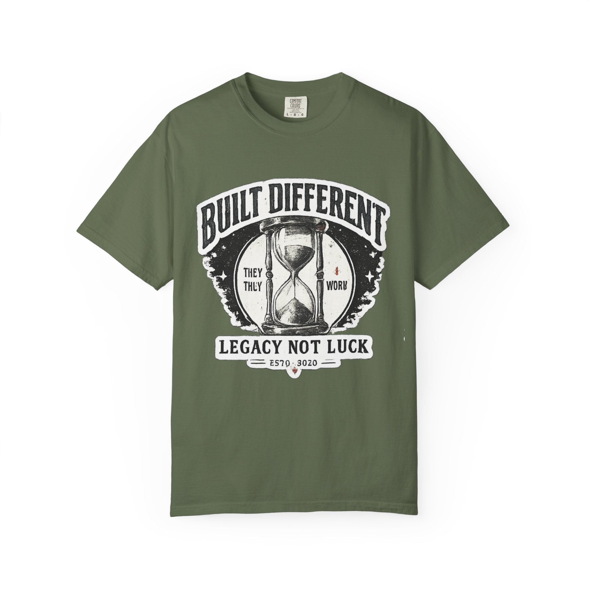 Built Different T-Shirt — 'Legacy Not Luck' Motivational Graphic Tee