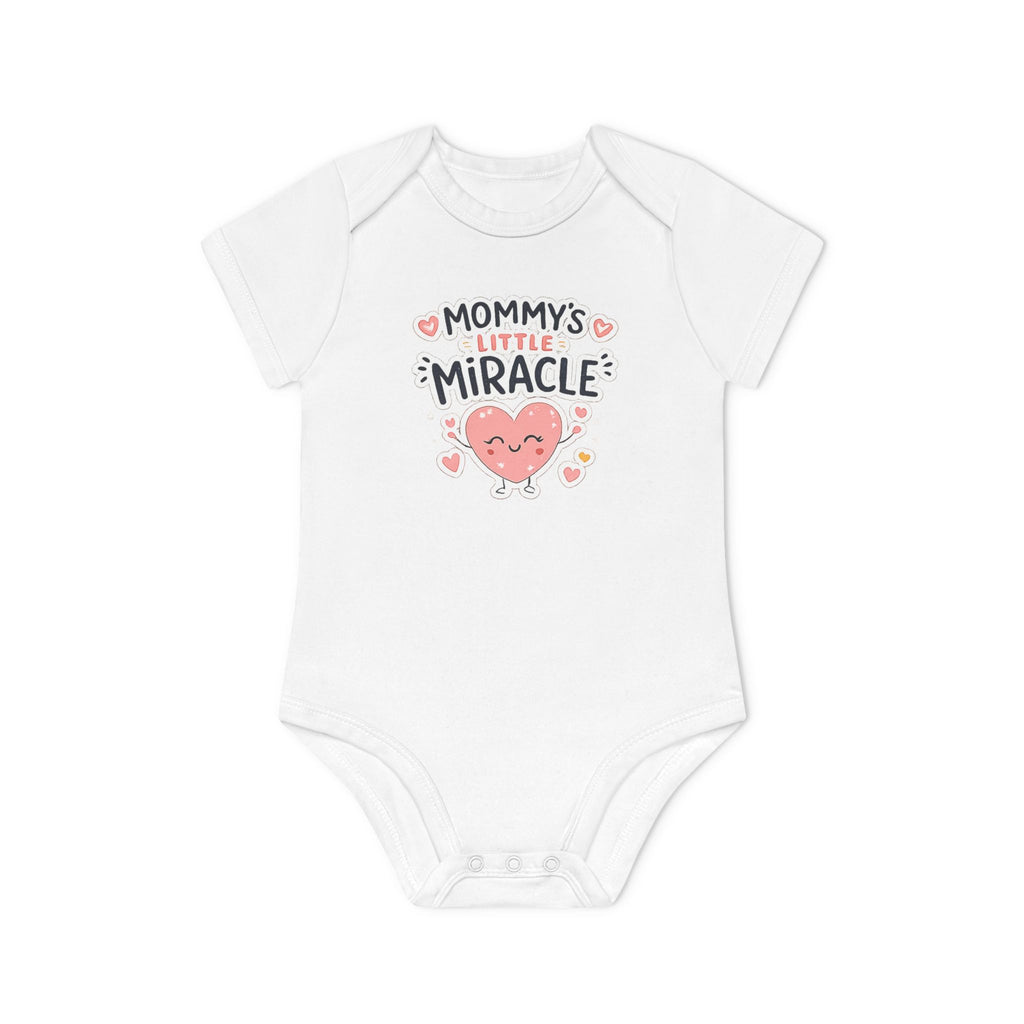 Baby Bodysuit - "Mommy's Little Miracle" Organic Short Sleeve Infant Onesie