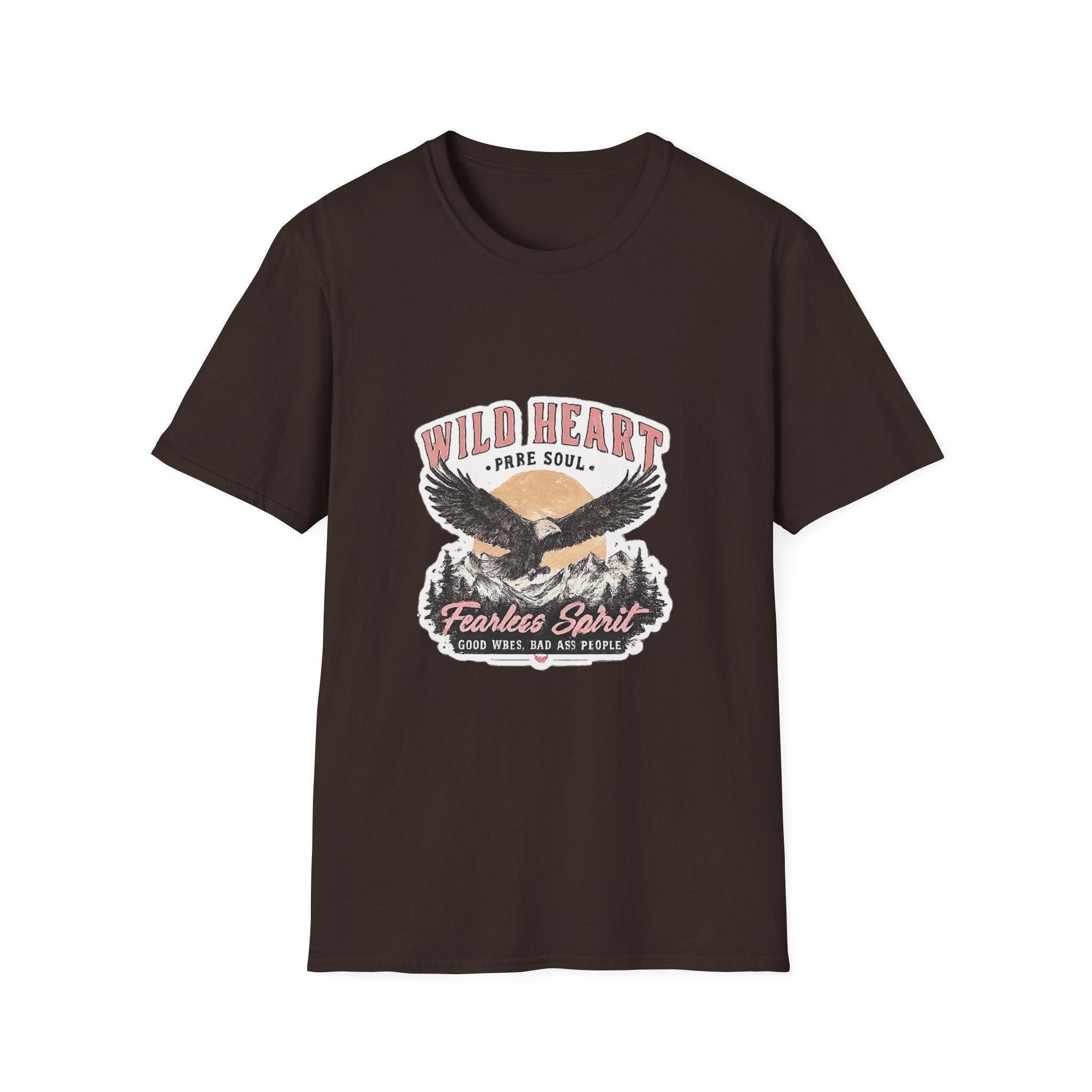 Wild Heart Eagle T-Shirt — "Wild Heart, Free Soul" Vintage Graphic Tee