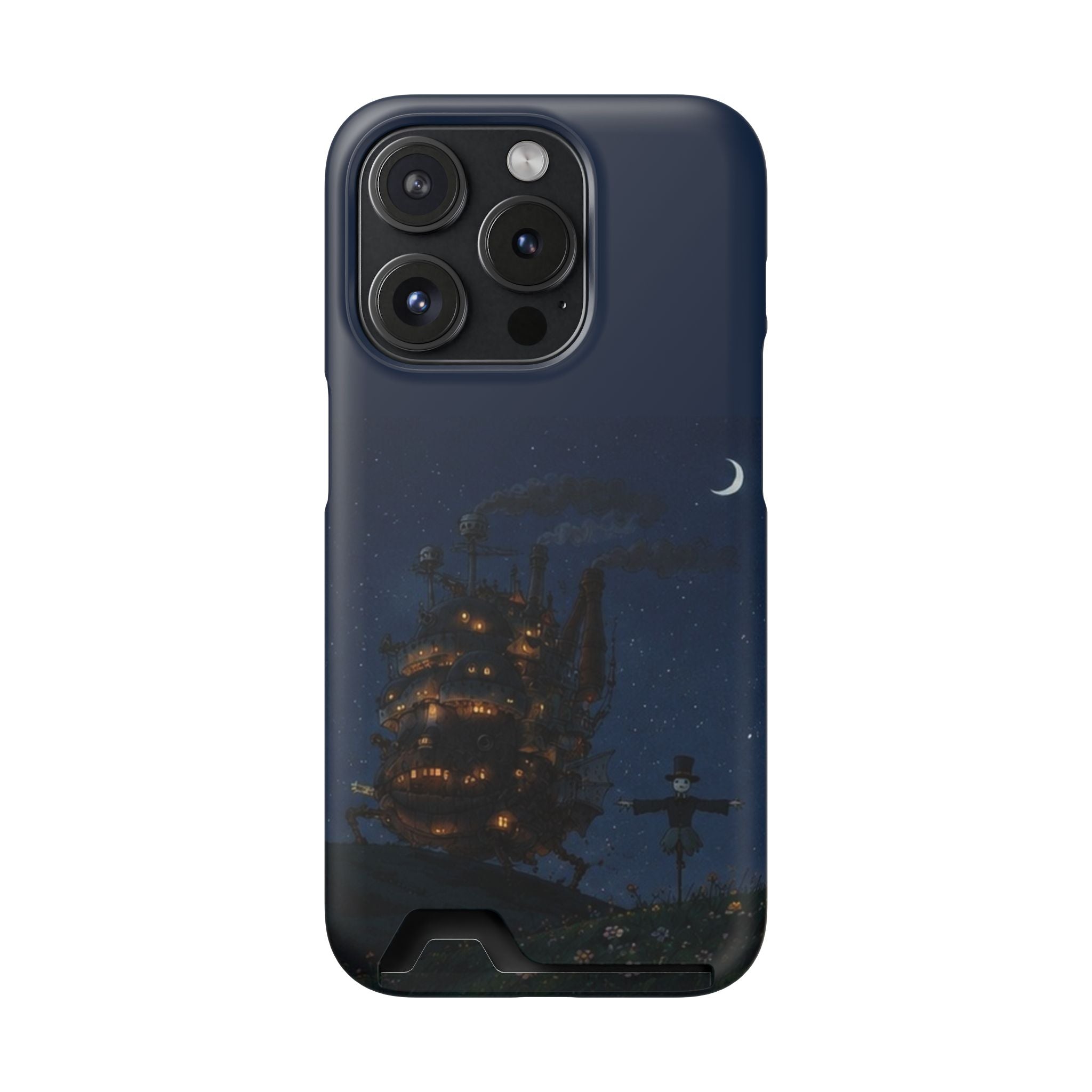 howl's moving castleCastle Phone Card Case — Fairy Tale Nightscape Wallet Phone Case