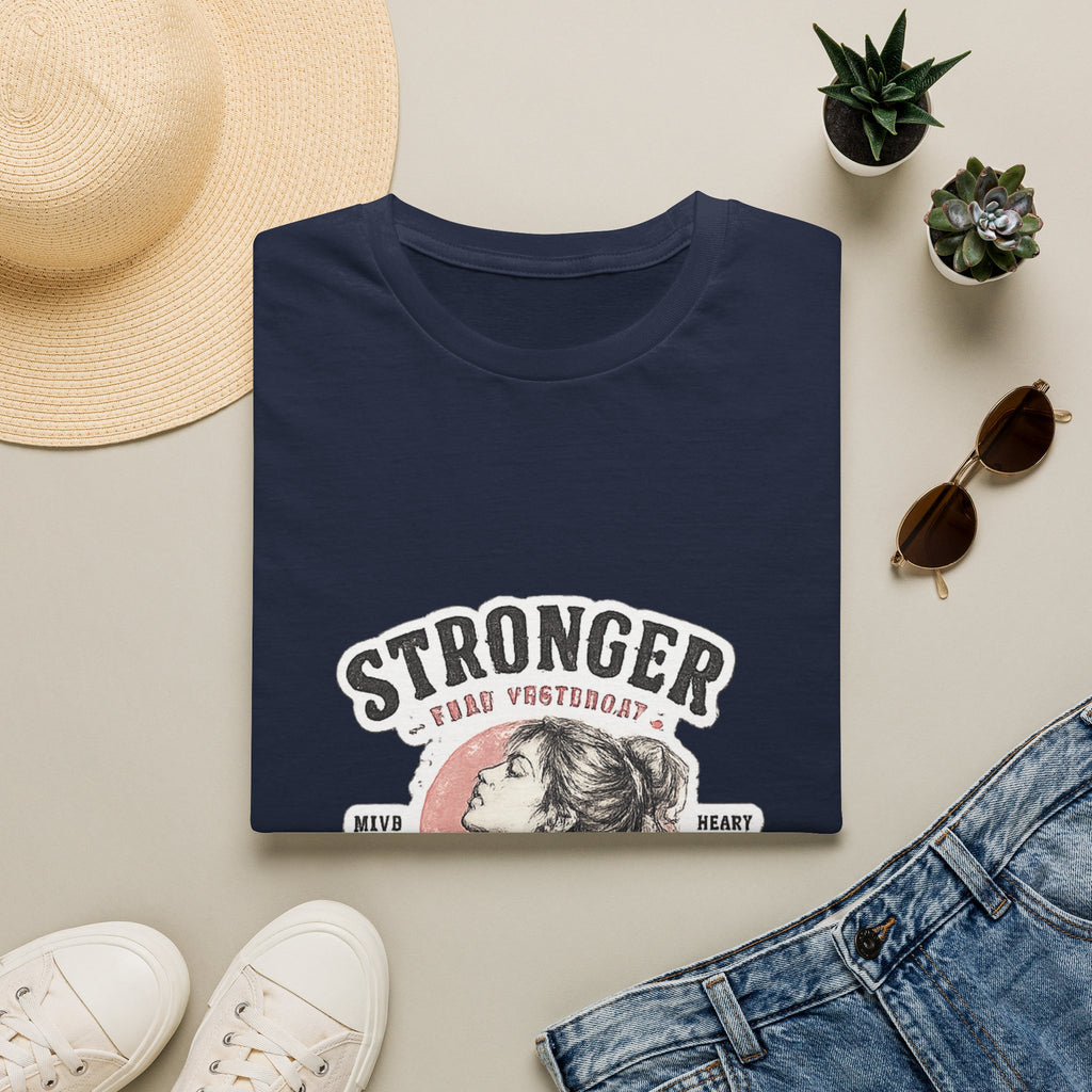 T-Shirt — "Stronger Each Yesterday" Vintage Motivational Tee