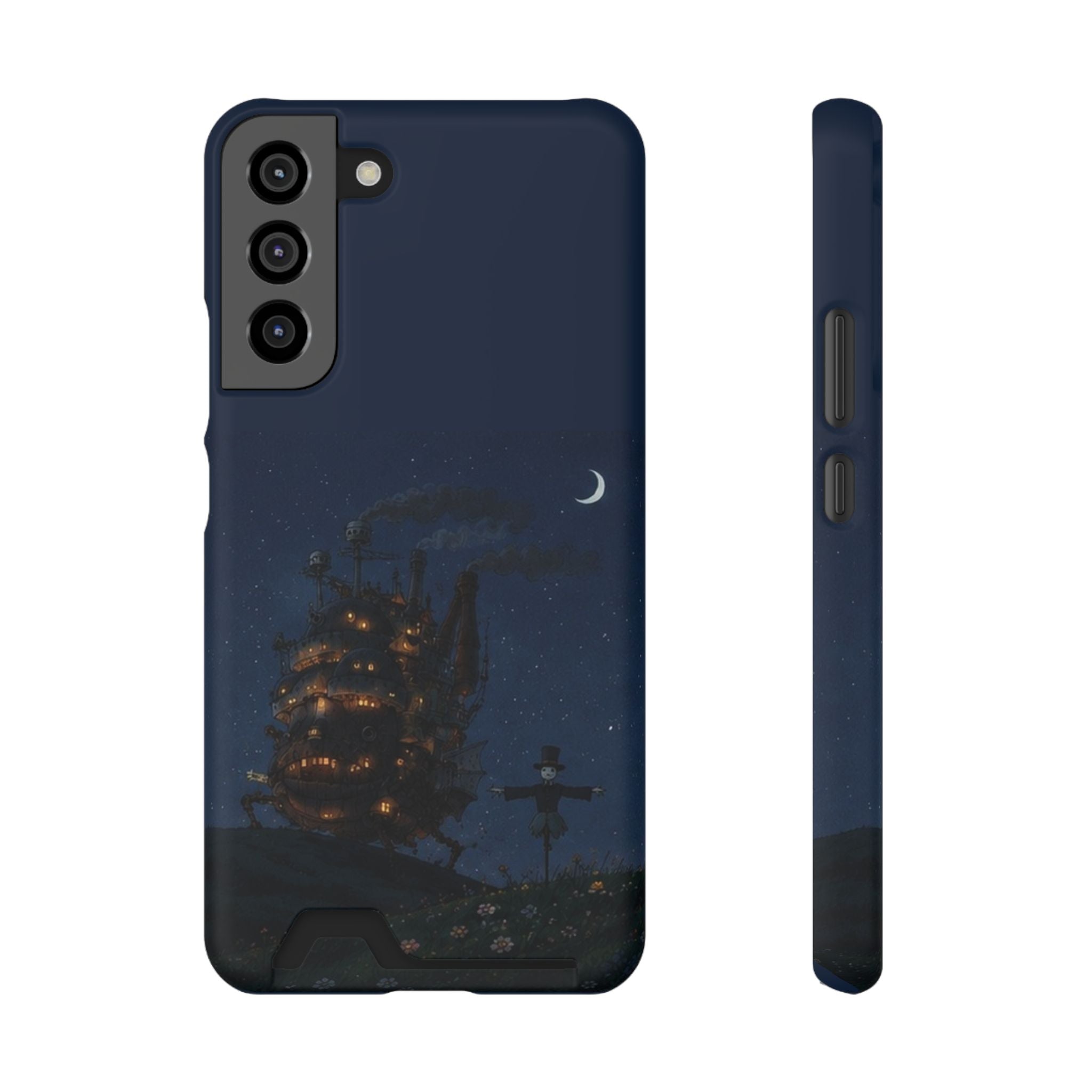 howl's moving castleCastle Phone Card Case — Fairy Tale Nightscape Wallet Phone Case