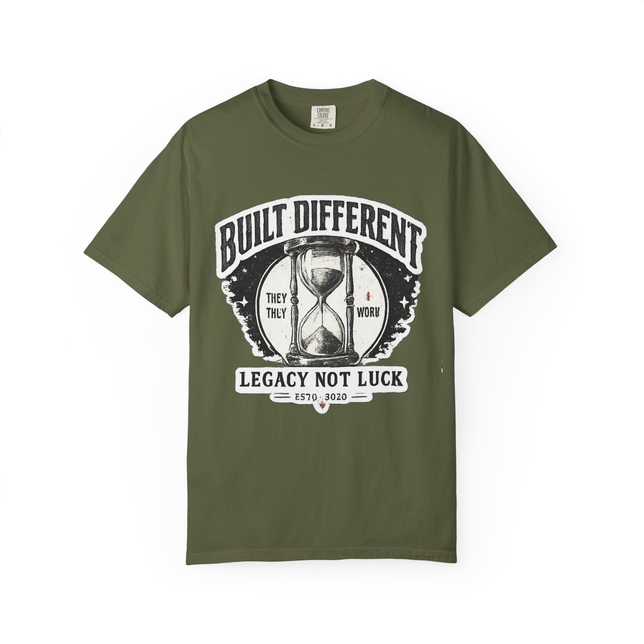 Built Different T-Shirt — 'Legacy Not Luck' Motivational Graphic Tee