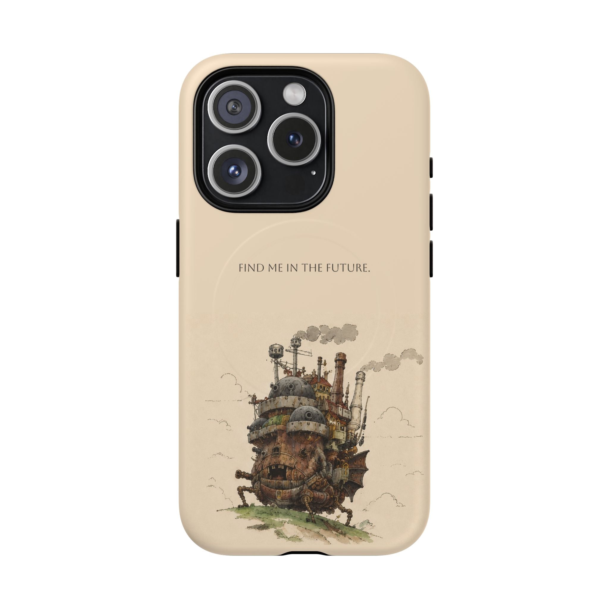 Howl’s Moving Castle Phone Case — “Find Me in the Future” Tough Magnetic iPhone Cover