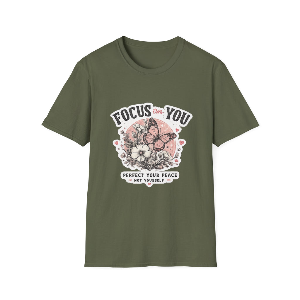 Focus On You T-Shirt — Self-Care Butterfly Graphic Tee
