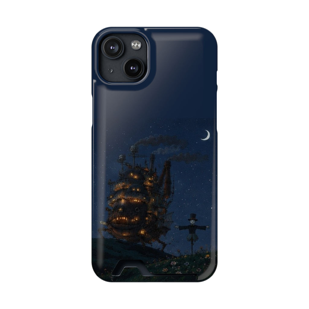 howl's moving castleCastle Phone Card Case — Fairy Tale Nightscape Wallet Phone Case