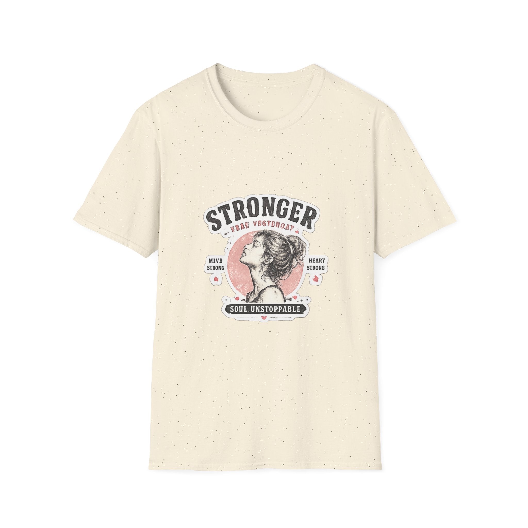 T-Shirt — "Stronger Each Yesterday" Vintage Motivational Tee