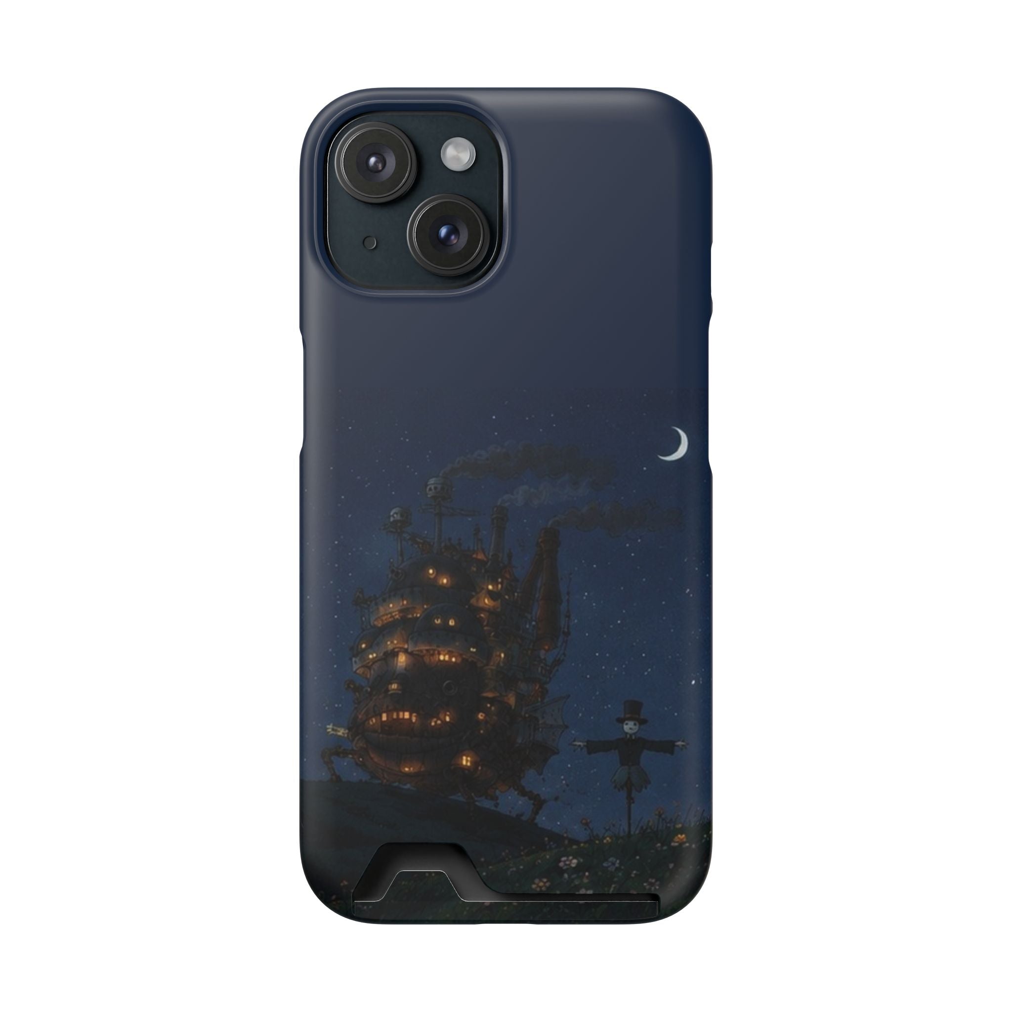 howl's moving castleCastle Phone Card Case — Fairy Tale Nightscape Wallet Phone Case