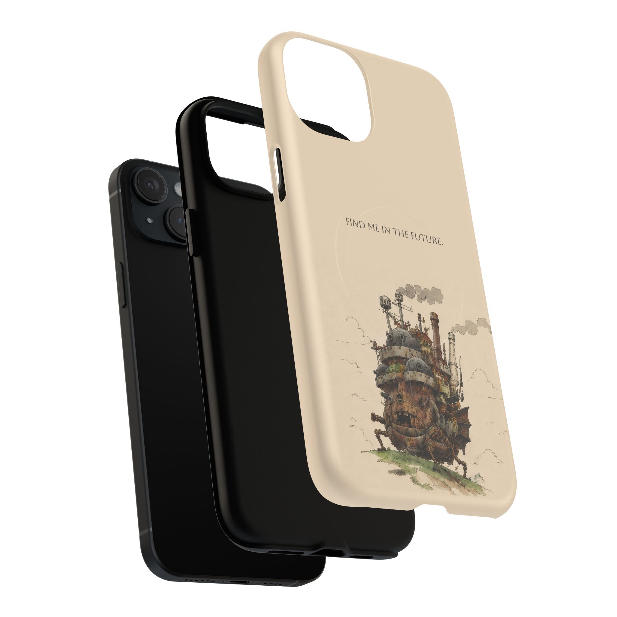 Howl’s Moving Castle Phone Case — “Find Me in the Future” Tough Magnetic iPhone Cover