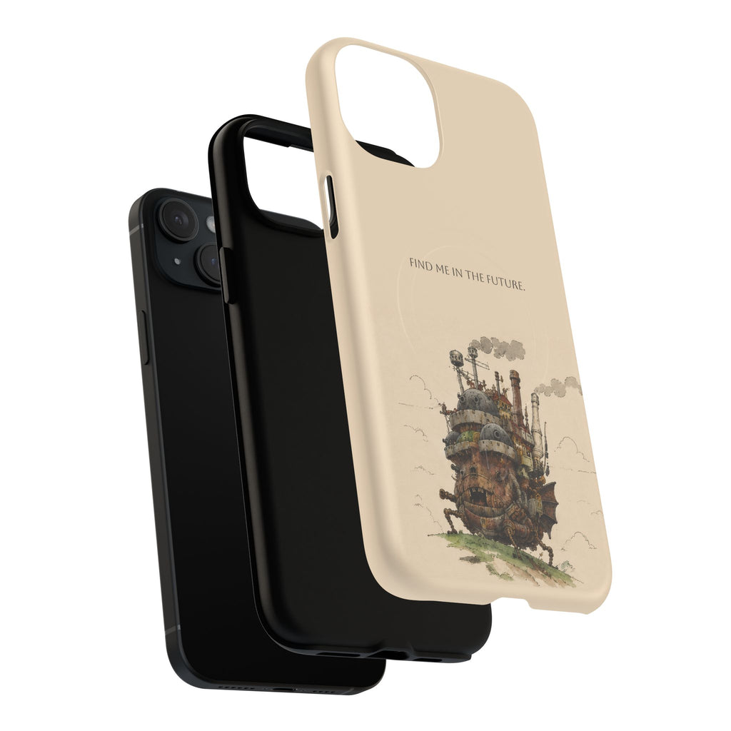 Howl’s Moving Castle Phone Case — “Find Me in the Future” Tough Magnetic iPhone Cover
