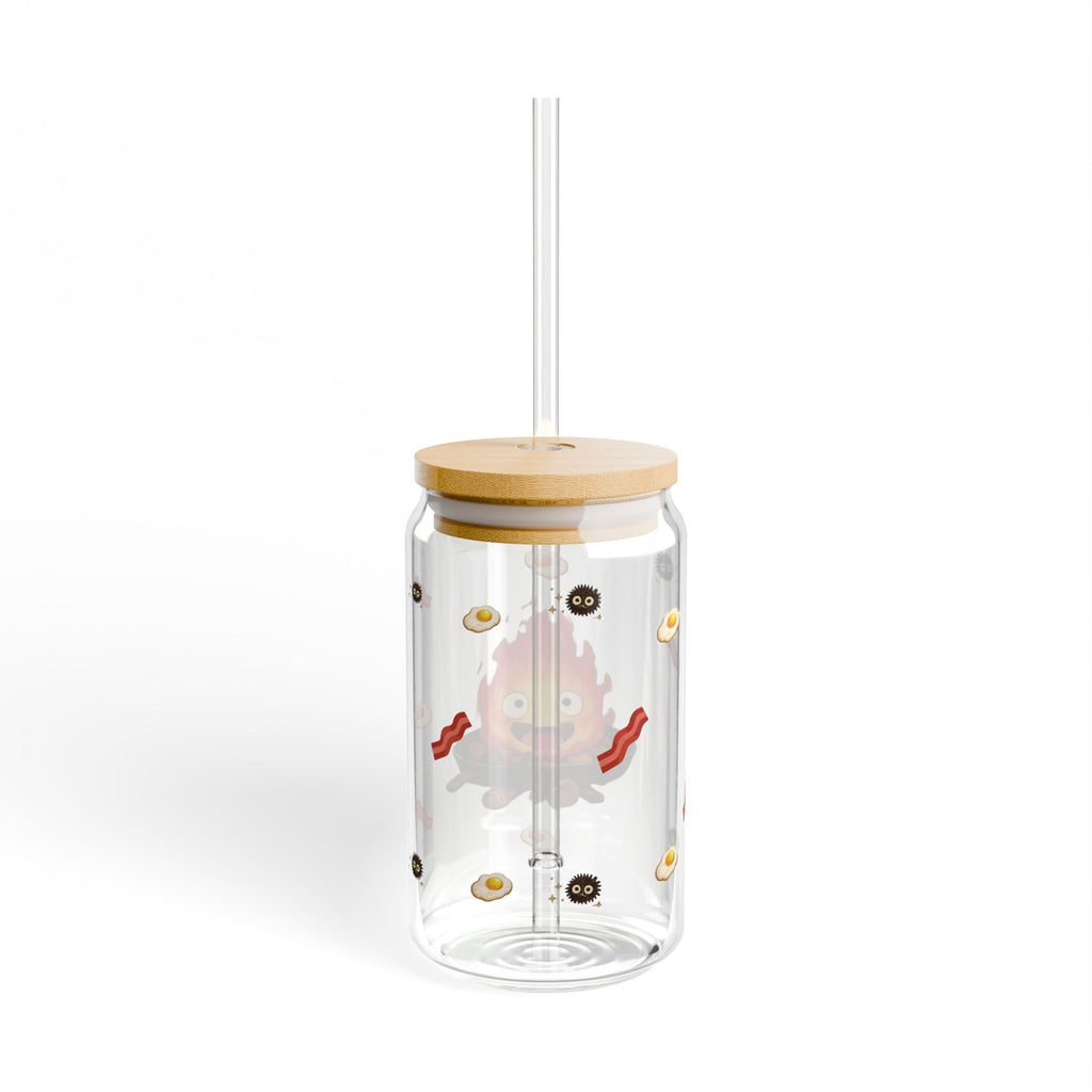 Glass Sipper Cup — , 16 oz Reusable Straw Tumbler