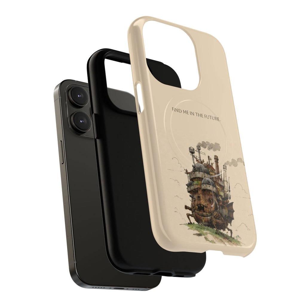 Howl’s Moving Castle Phone Case — “Find Me in the Future” Tough Magnetic iPhone Cover
