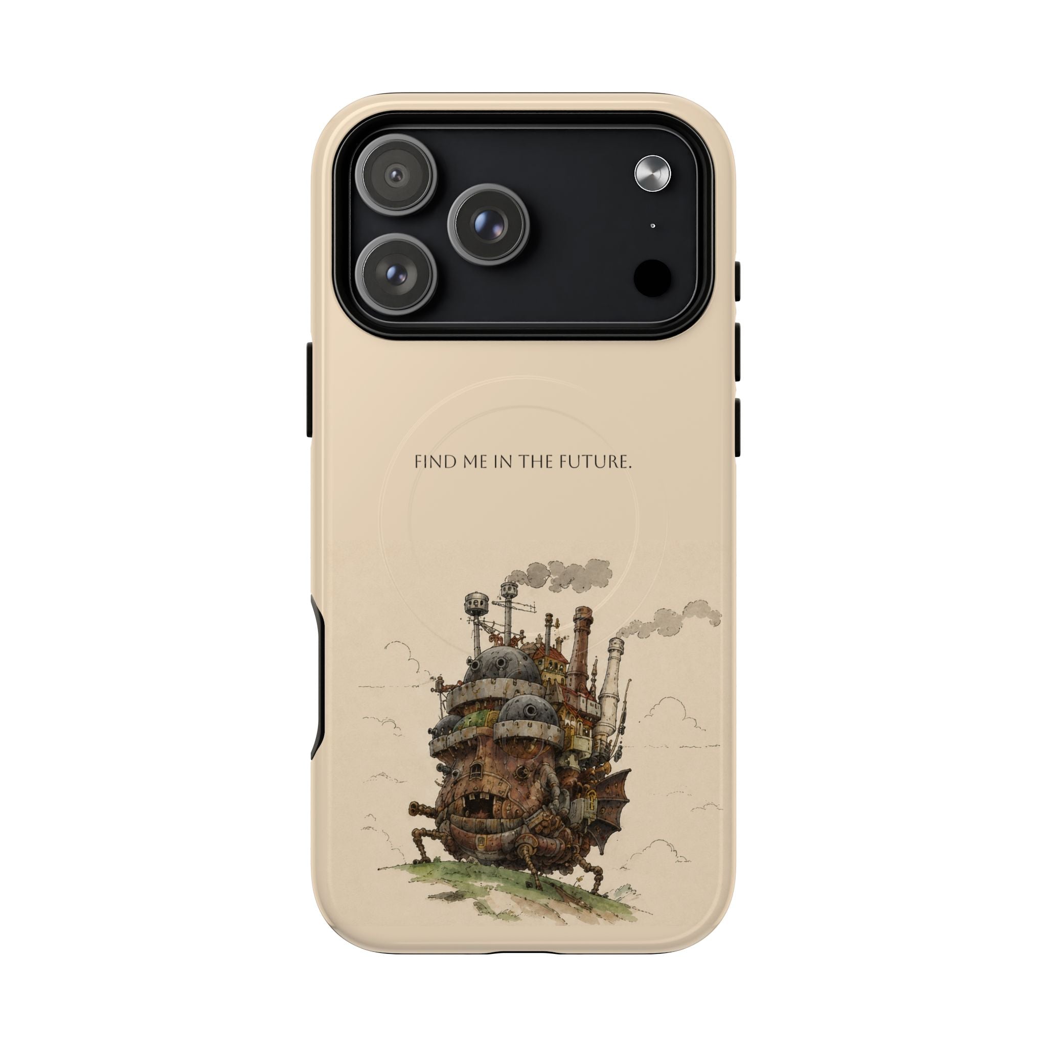 Howl’s Moving Castle Phone Case — “Find Me in the Future” Tough Magnetic iPhone Cover
