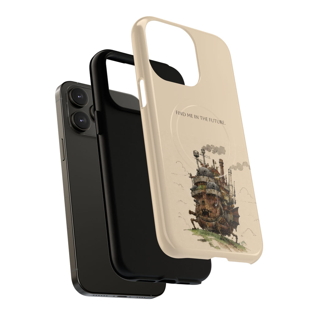 Howl’s Moving Castle Phone Case — “Find Me in the Future” Tough Magnetic iPhone Cover
