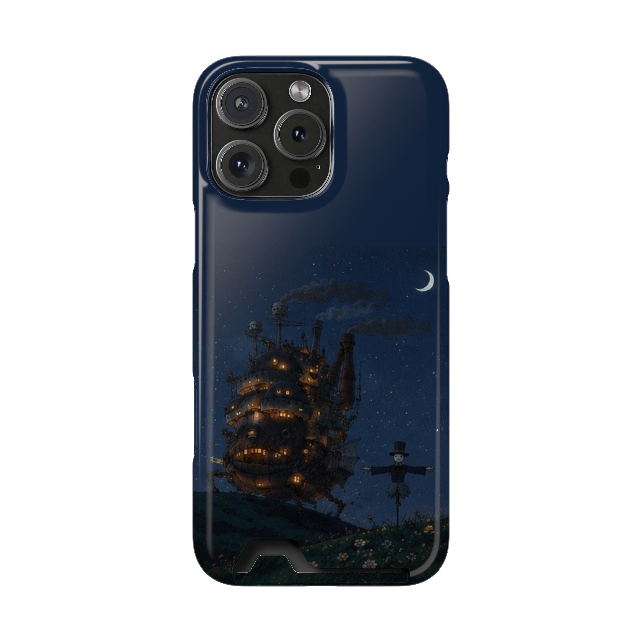 howl's moving castleCastle Phone Card Case — Fairy Tale Nightscape Wallet Phone Case