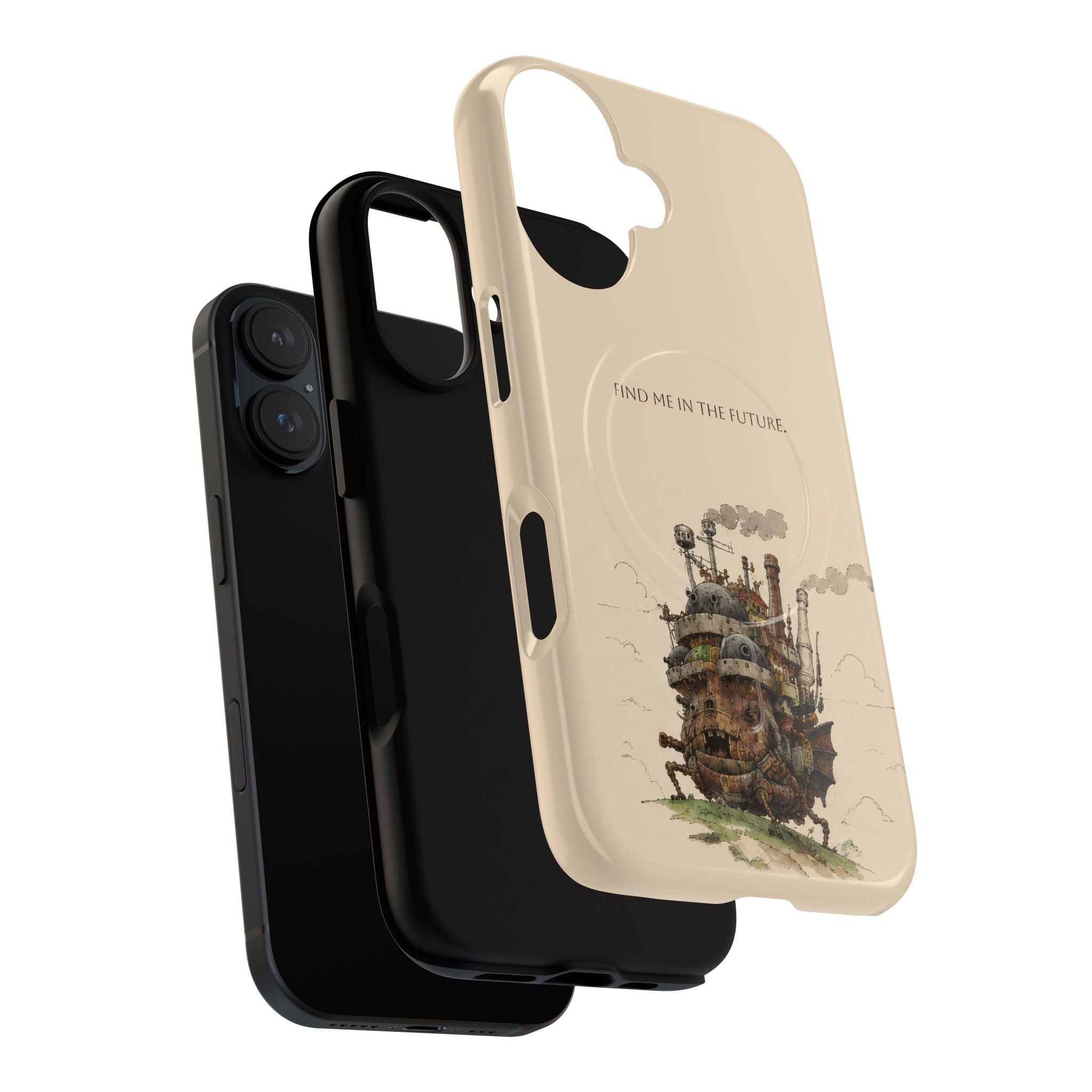 Howl’s Moving Castle Phone Case — “Find Me in the Future” Tough Magnetic iPhone Cover